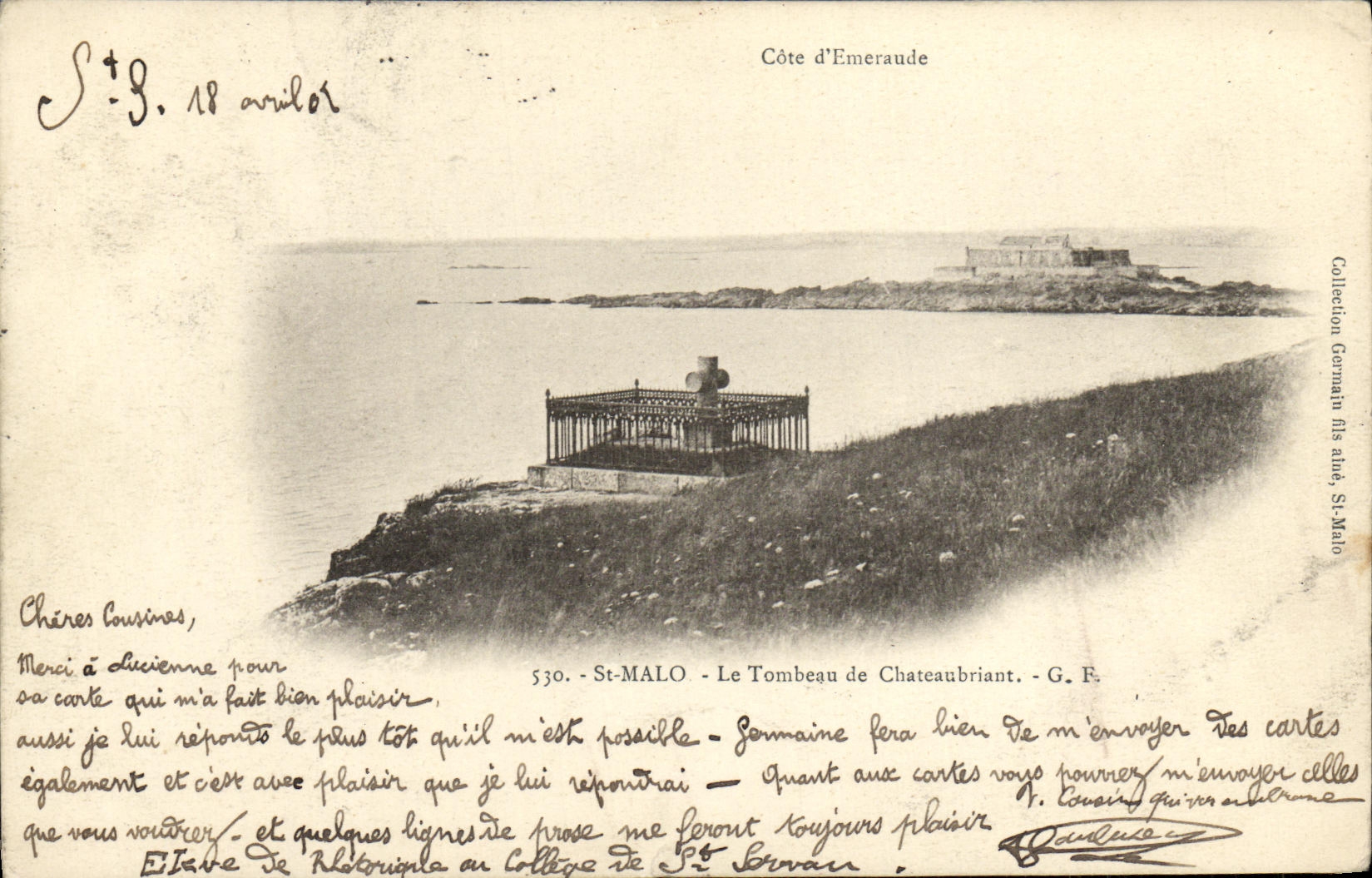 CPA St Malo Le Tombeau de Chateaubriant