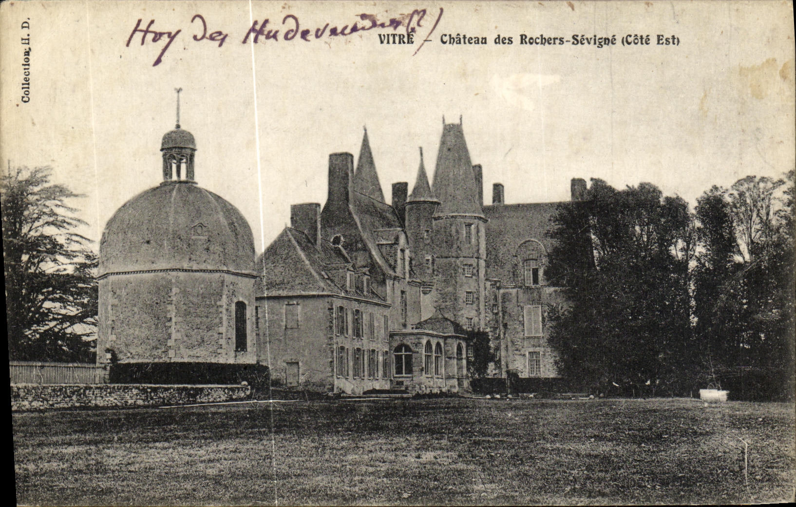 CPA Vitre Chateau des Rochers Sevigne Cote Est