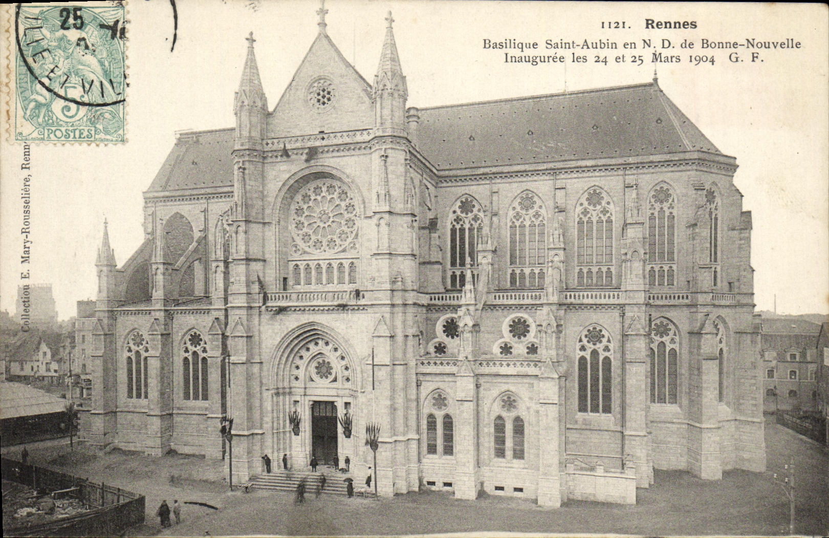 CPA Rennes Basilique Saint Aubin en N D Bonne Nouvelle