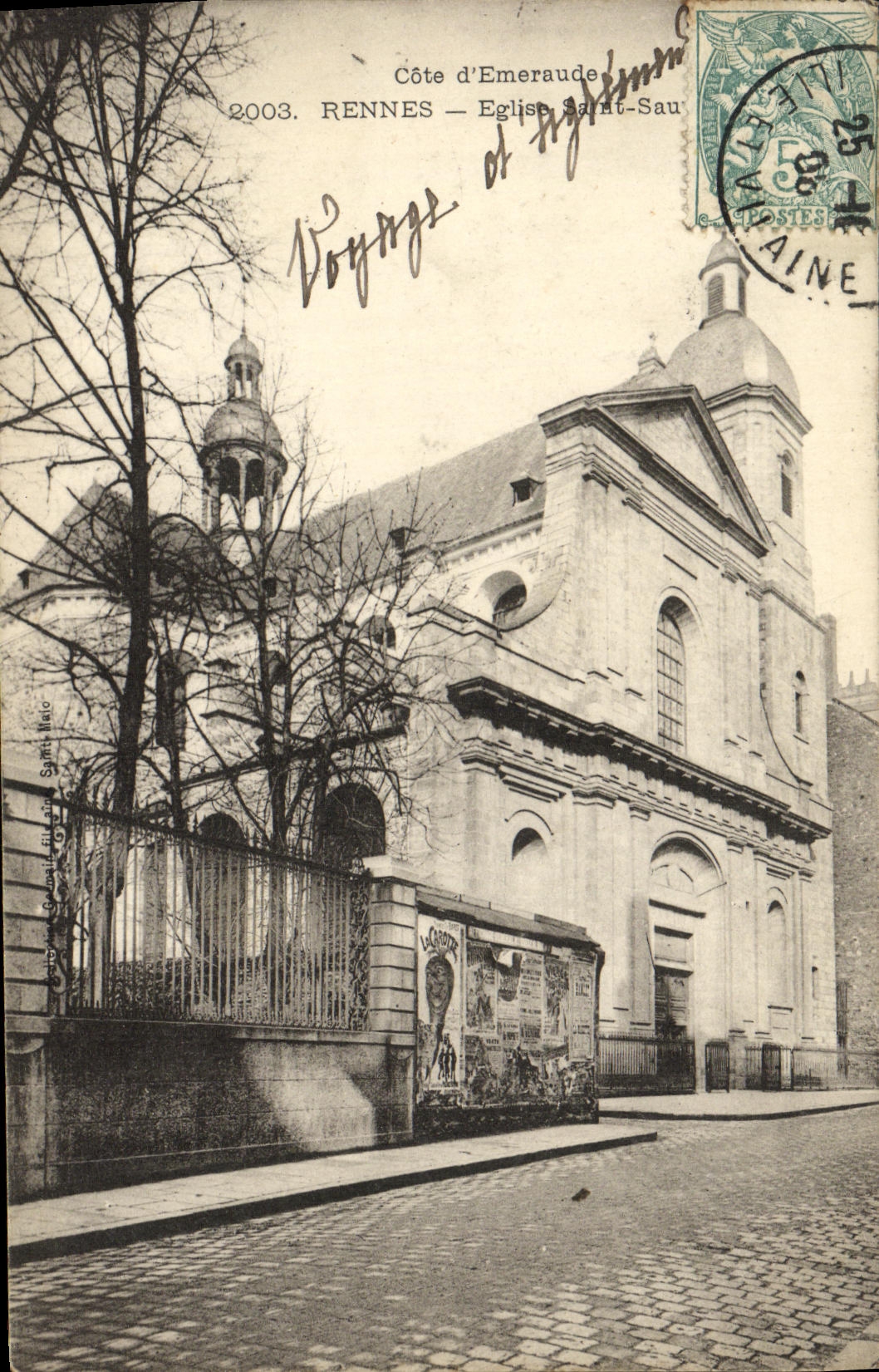 CPA Rennes Eglise Saint Sauveur