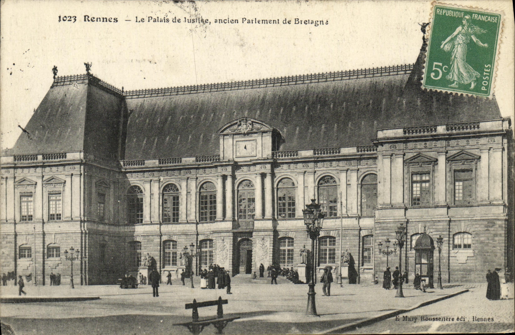CPA Rennes Le Palais de Justice ancien Parlement de Bretagne