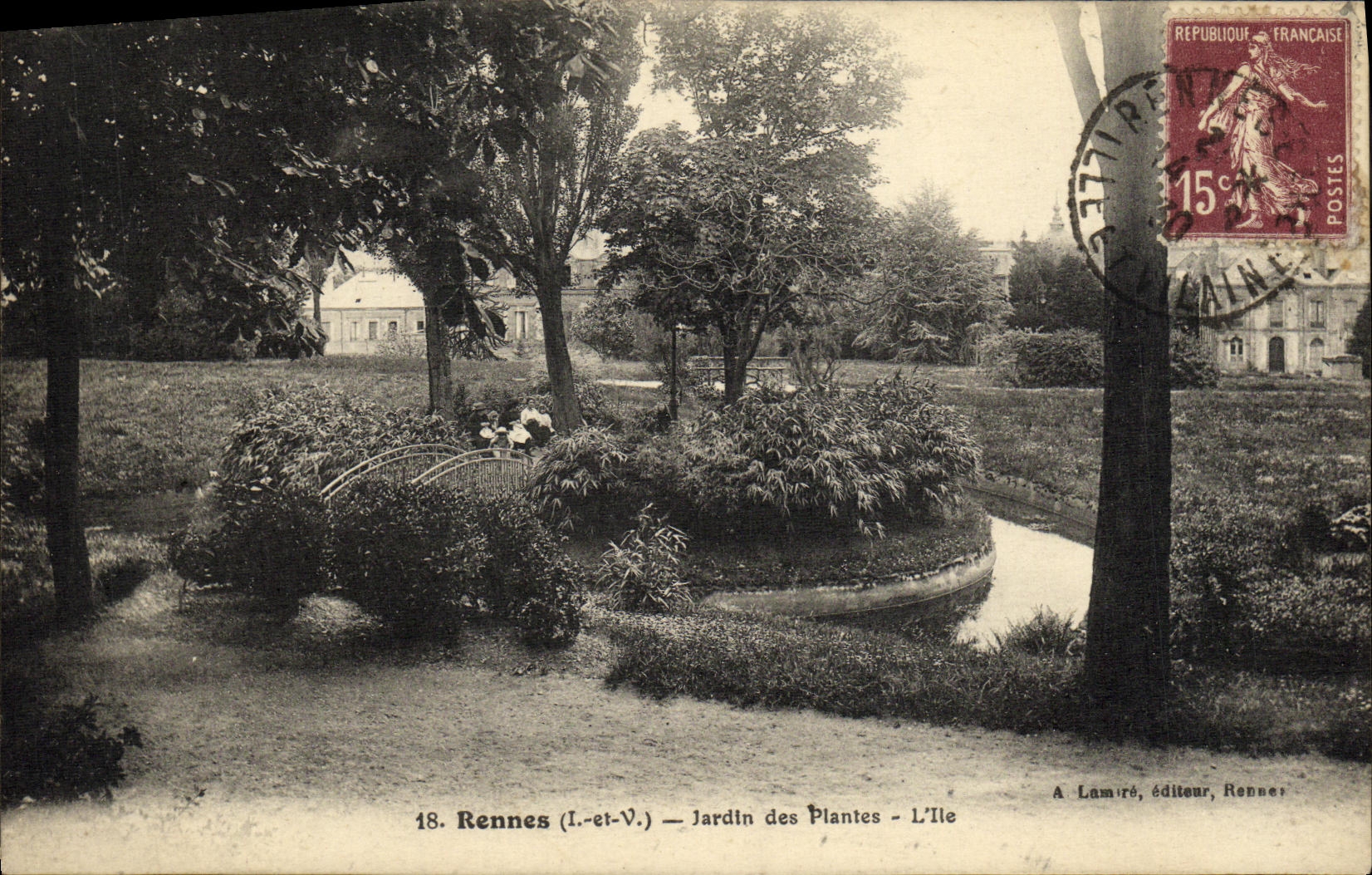 CPA Rennes Jardin des Plantes L lle
