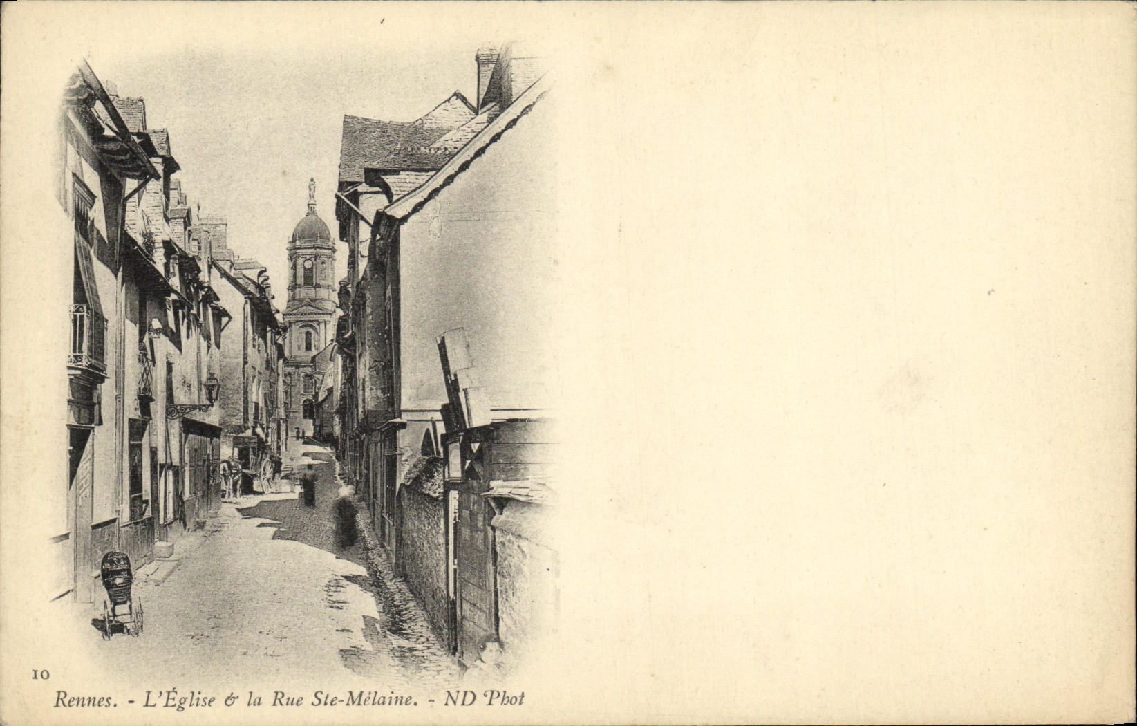 CPA Rennes L Eglise la Rue Ste Melaine