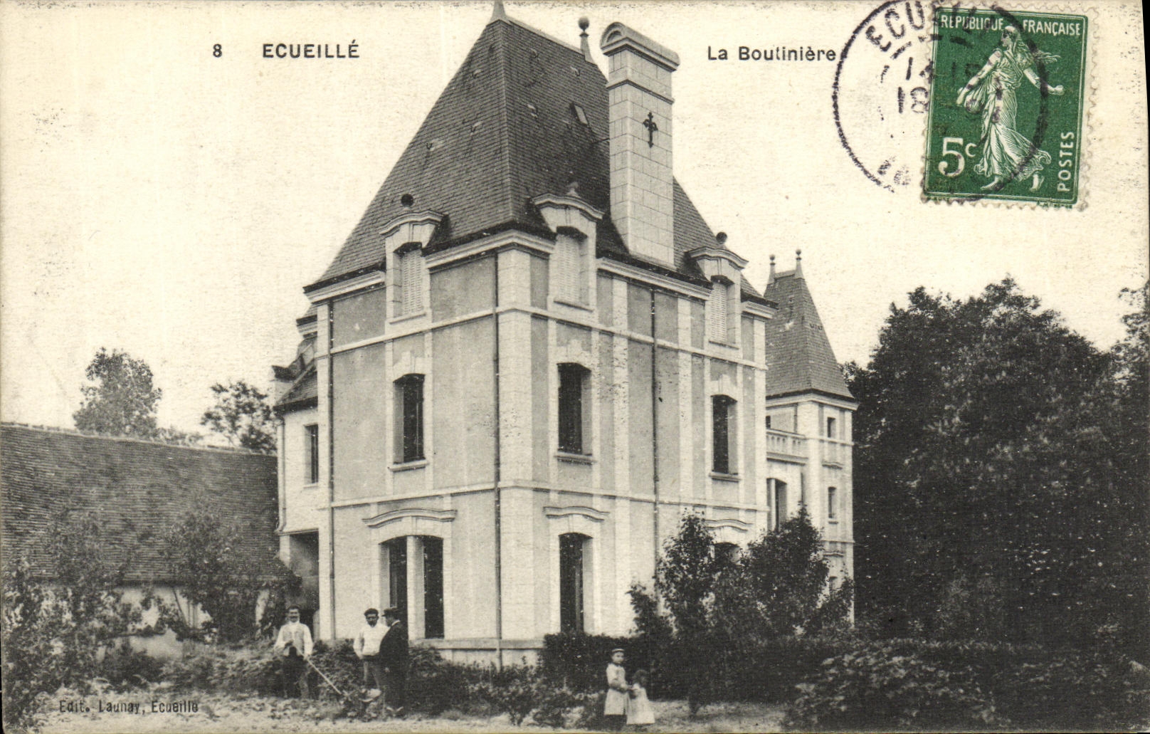 CPA Ecueille La Boutonniere