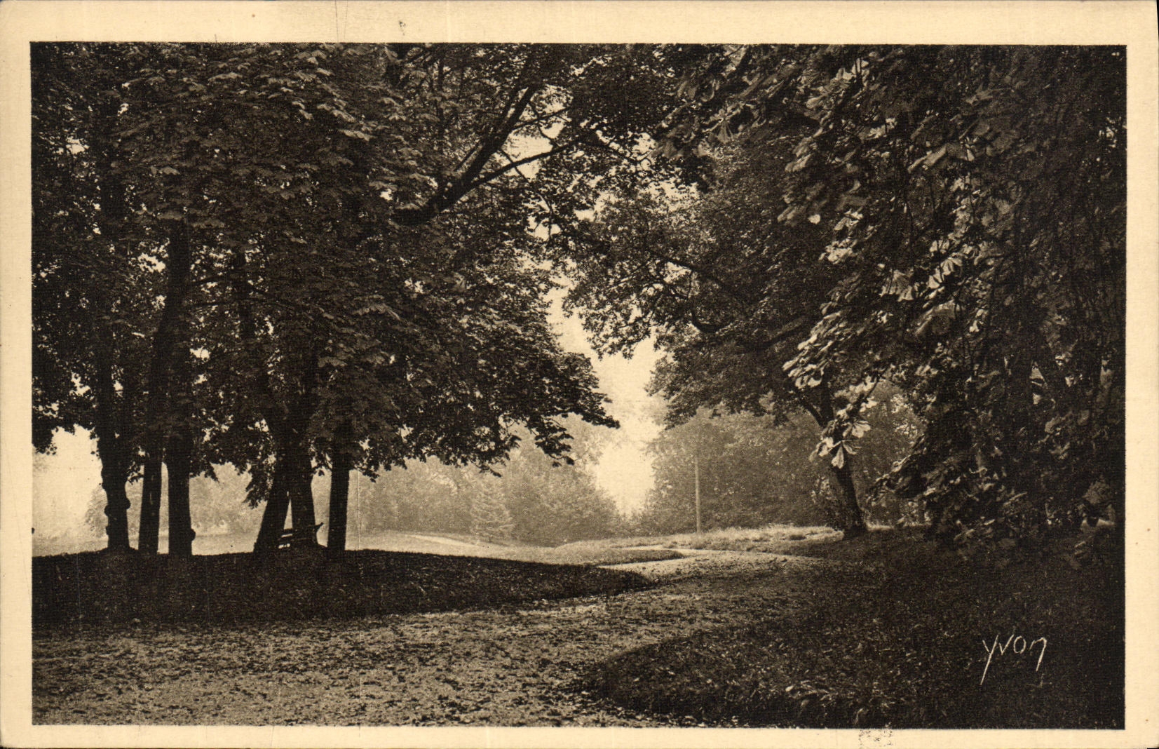 CPA Chateau de Valencay Un Coin du Parc