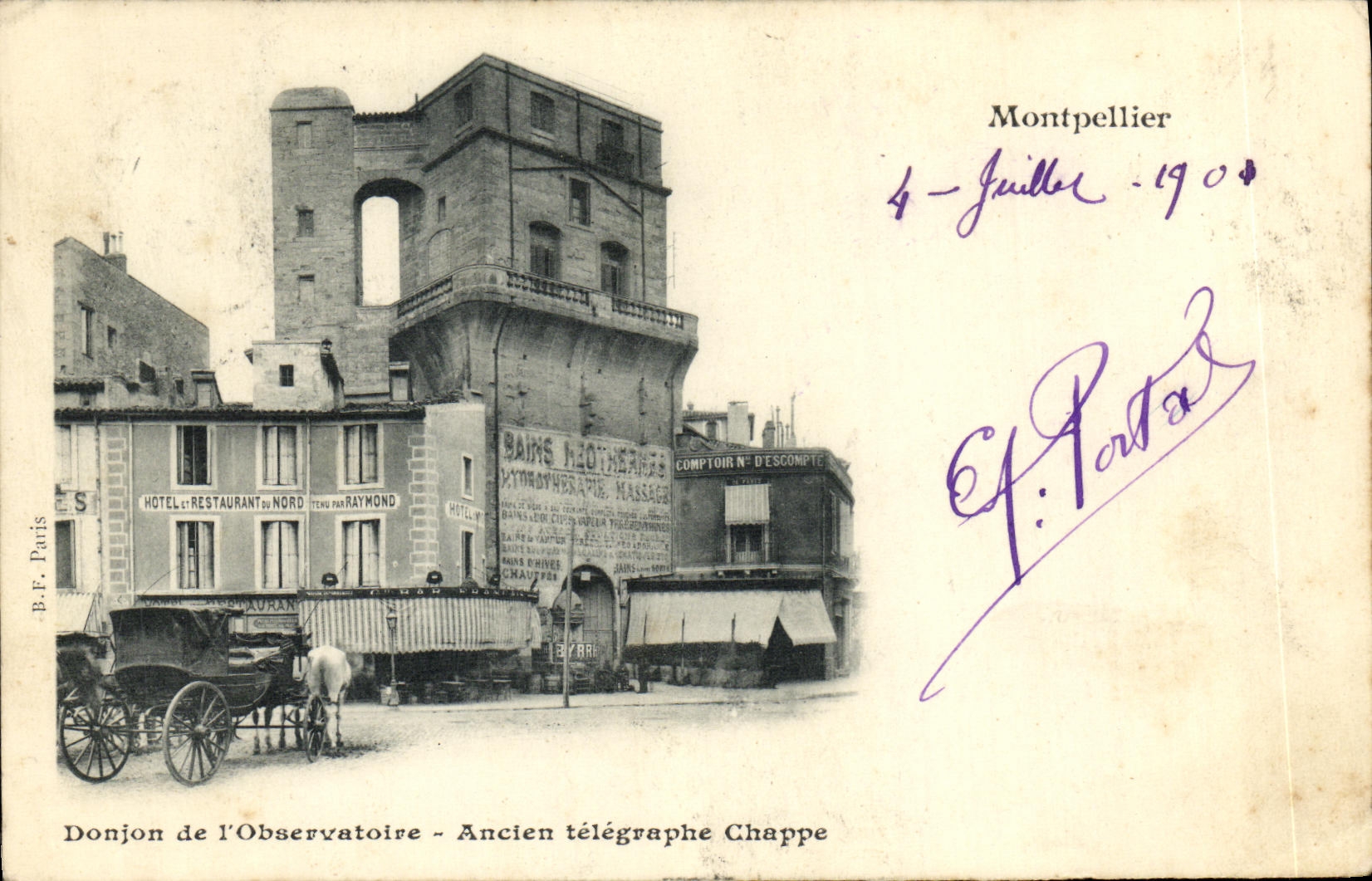 CPA Montpellier Donjon de l Observatoire Ancien telegraphe Chappe