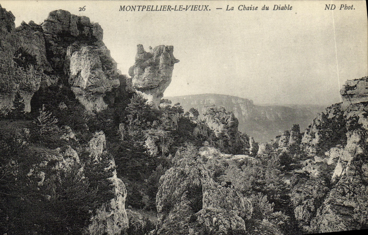 CPA Montpellier le Vieux La Chaise du Diable