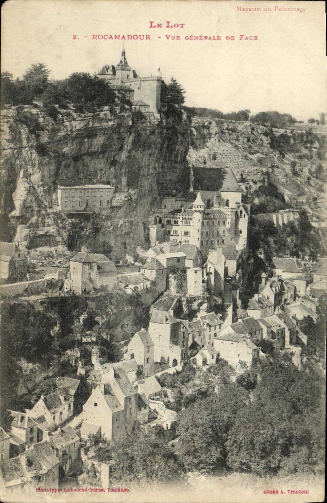 CPA Rocamadour Vue Generale de Face