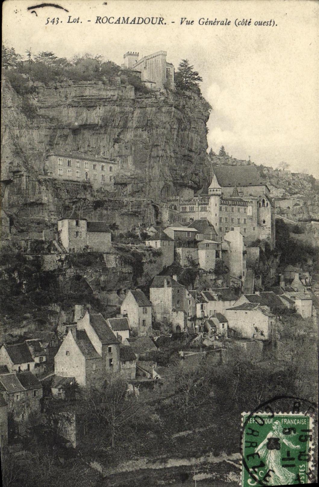 CPA Lot Rocamadour Vue Generale 