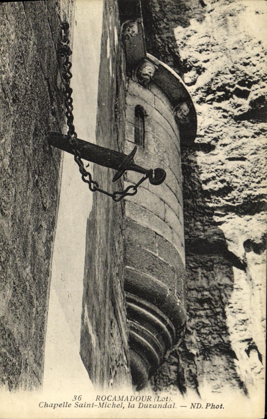 CPA Rocamadour Chapelle Saint Michel la Durandal
