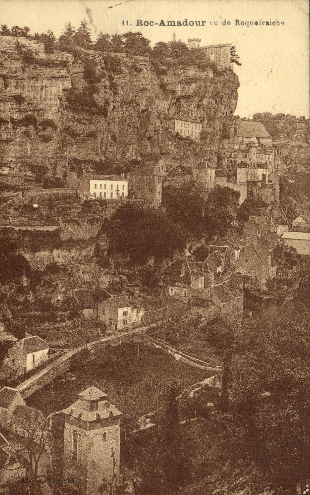 CPA Rocamadour vu de Roquefraiche