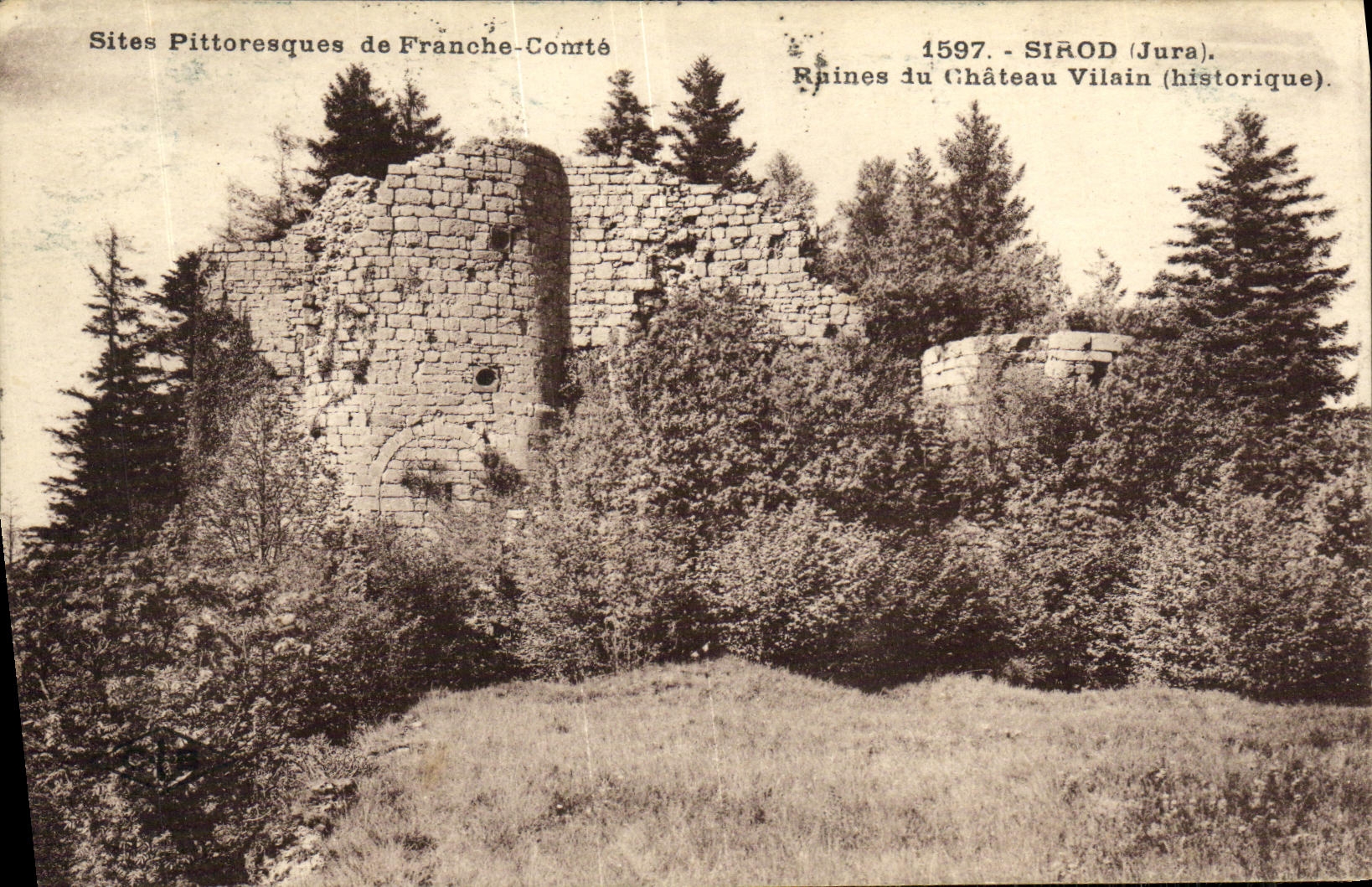 VINTAGE POSTCARD Sirod Ruins of the Unpleasant Castle