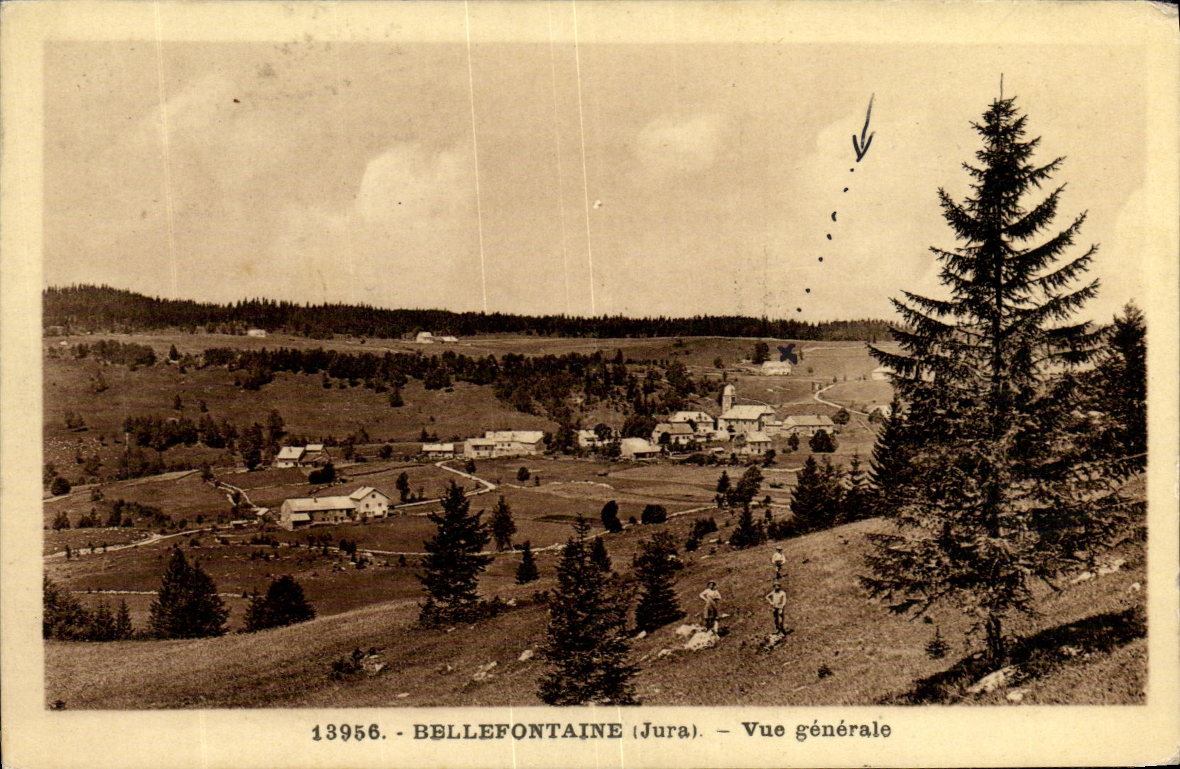 VINTAGE POSTCARD Bellefontaine View