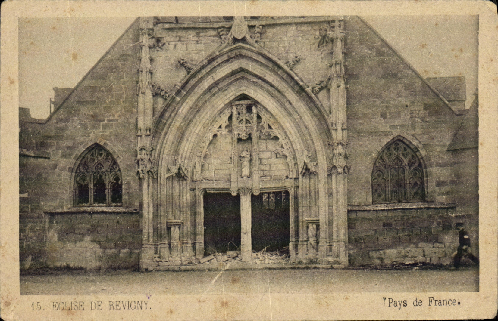 VINTAGE POSTCARD Church of Revigny Country of France
