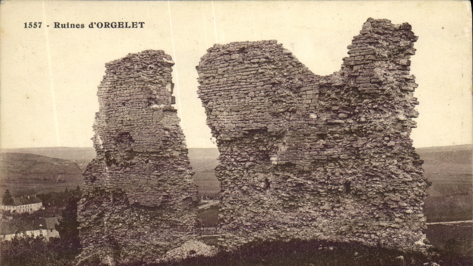 CPA Ruines d Orgelet