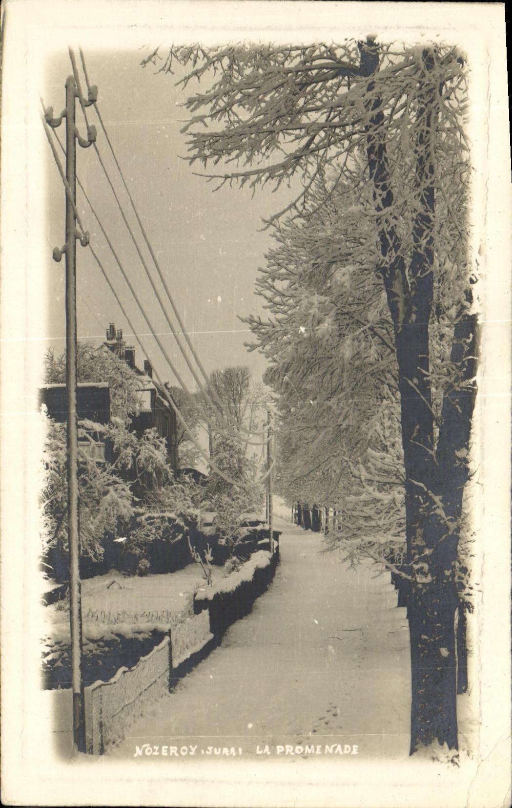 VINTAGE POSTCARD Nozeroy the Jura the Walk