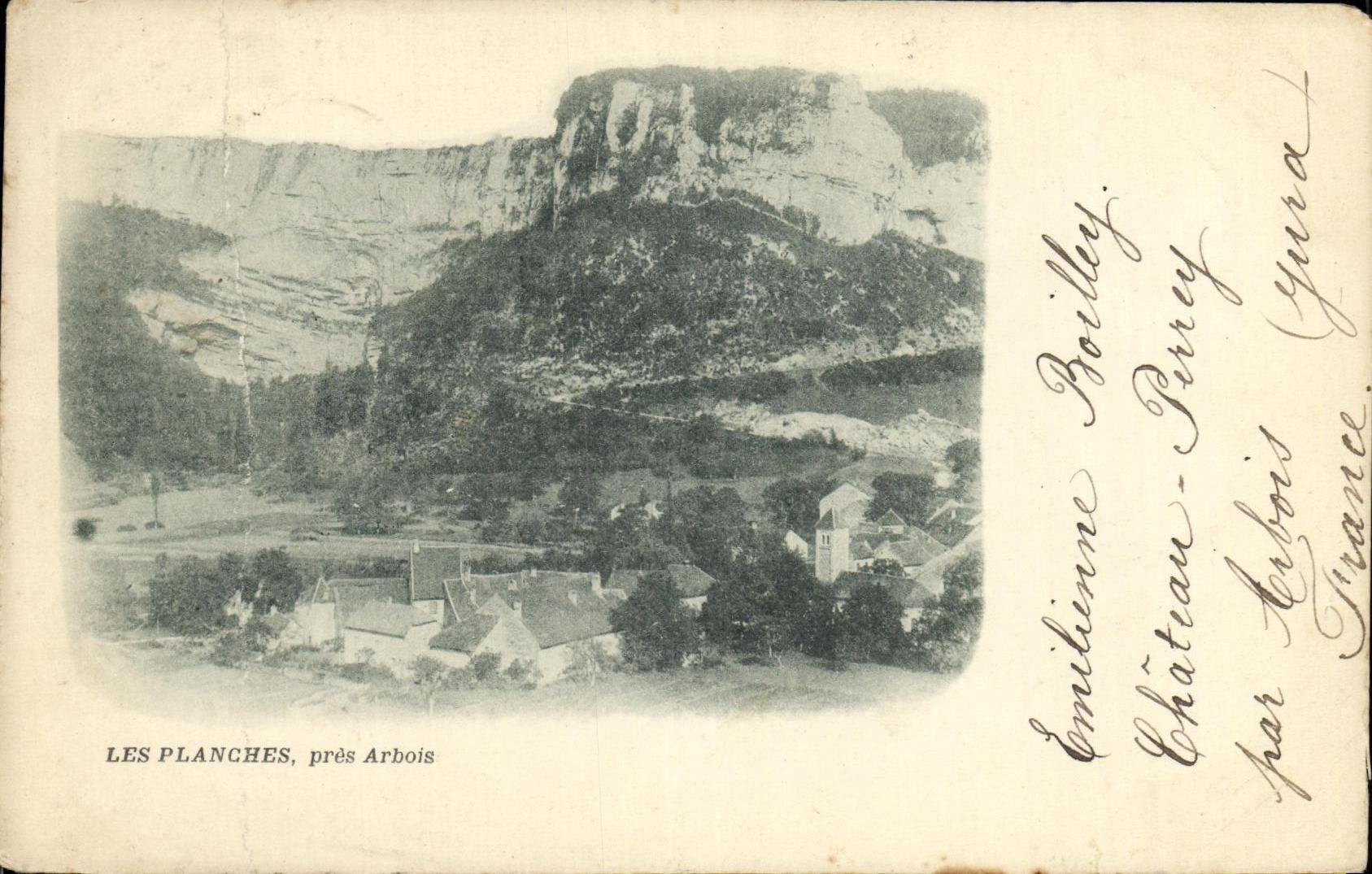 VINTAGE POSTCARD Boards close Alpine laburnum