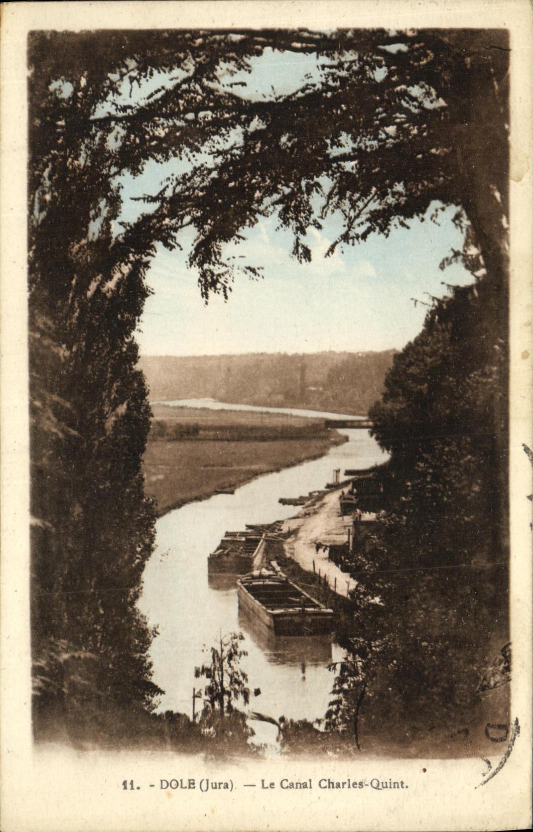 VINTAGE POSTCARD the Canal Charles Quint Pares