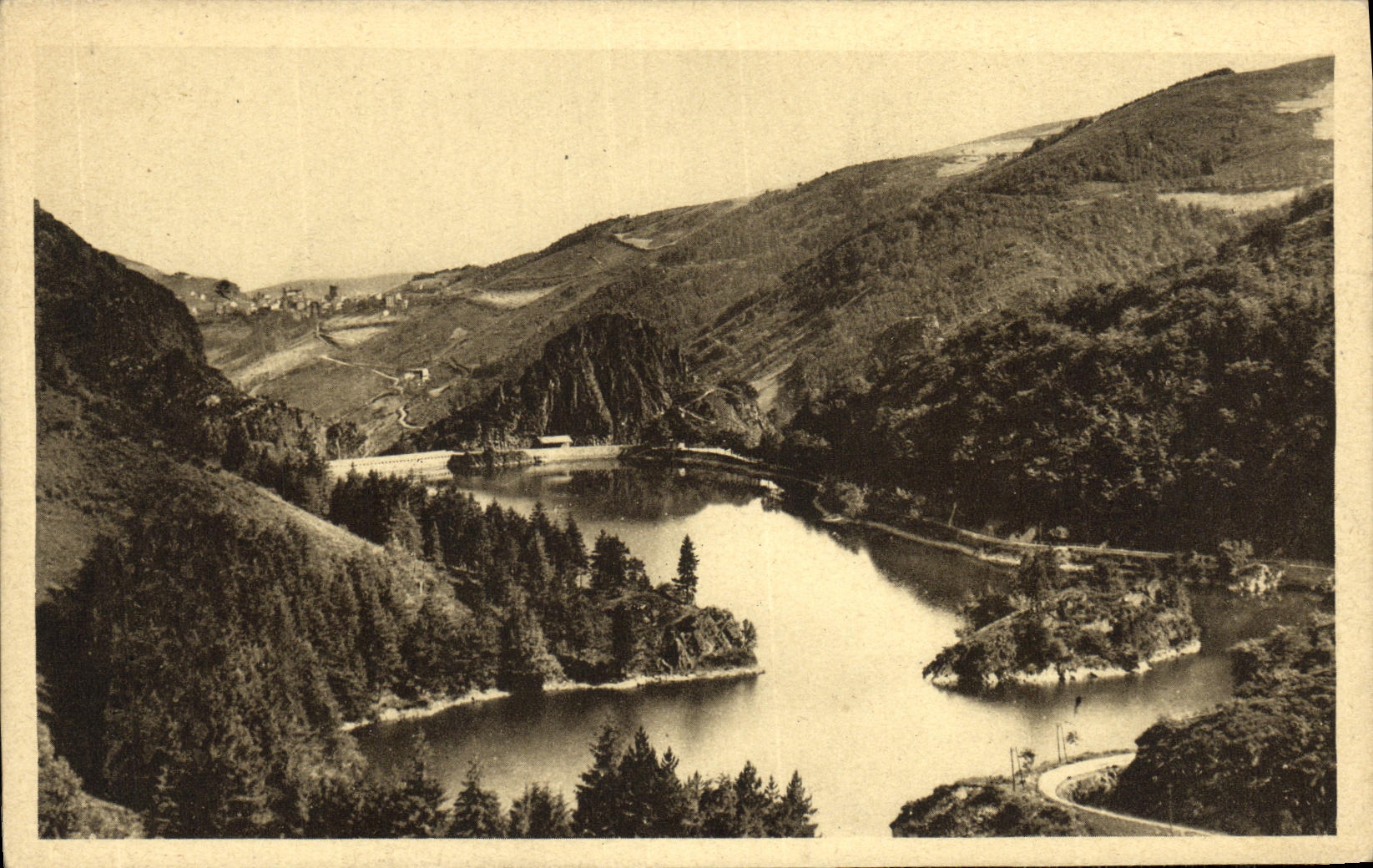 Los alrededores de la POSTAL de la VENDIMIA de St Etienne incorporaron la detencion del infierno del hoyo D Rochetaillee