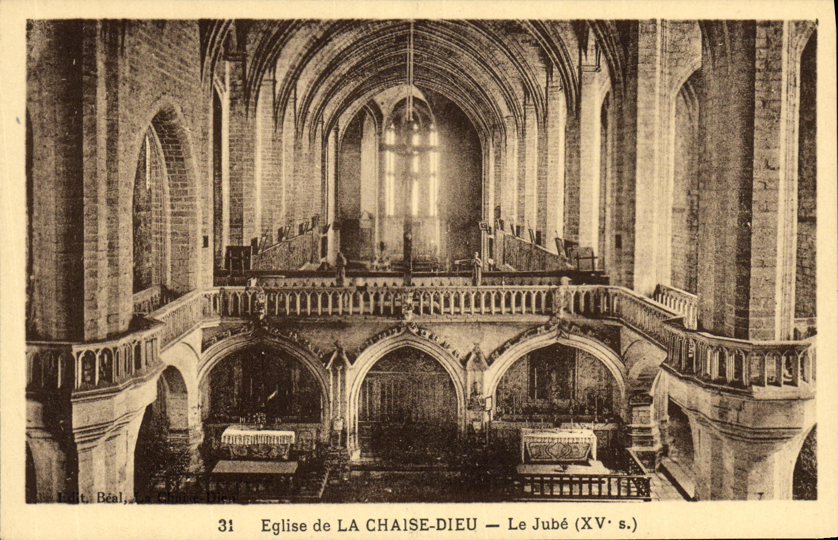 VINTAGE POSTCARD Church of the Chair God Jube