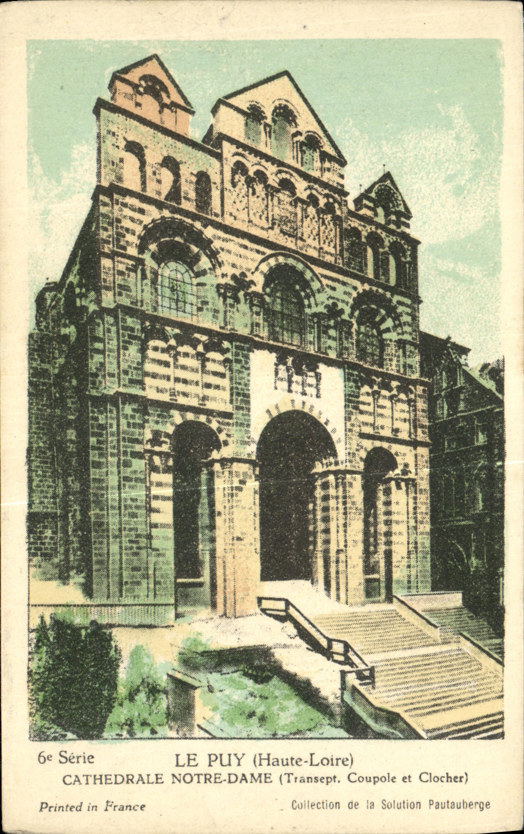 VINTAGE POSTCARD Puy Notre Dame Cathedral