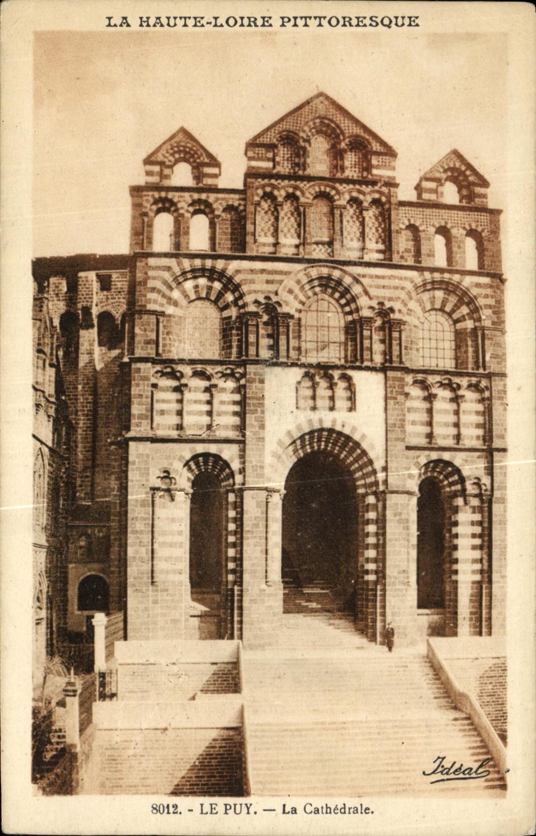 VINTAGE POSTCARD Puy Cathedral