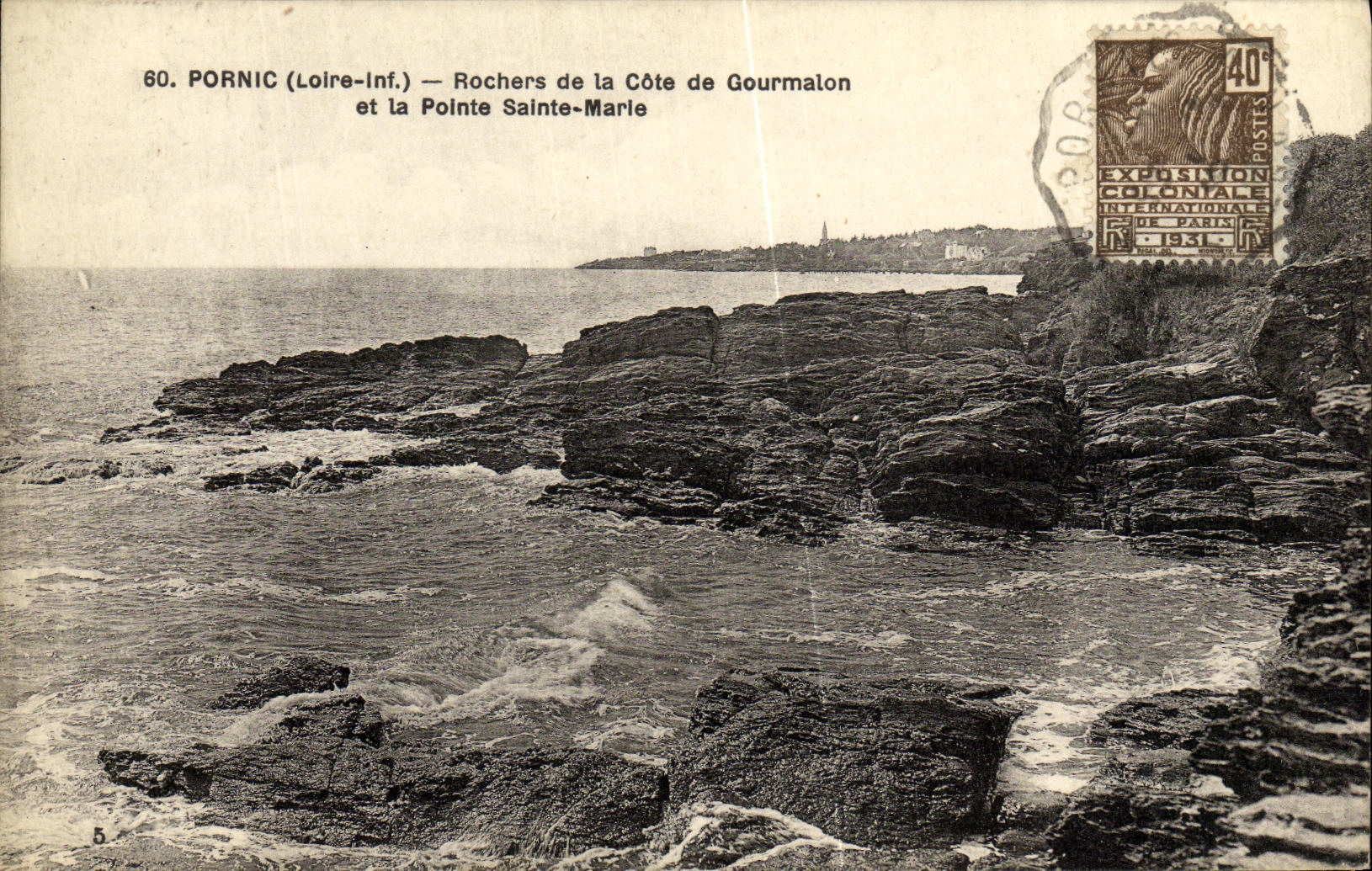 CPA Pornic Rochers de la Cote de Gourmalon et la Pointe Sainte Marle