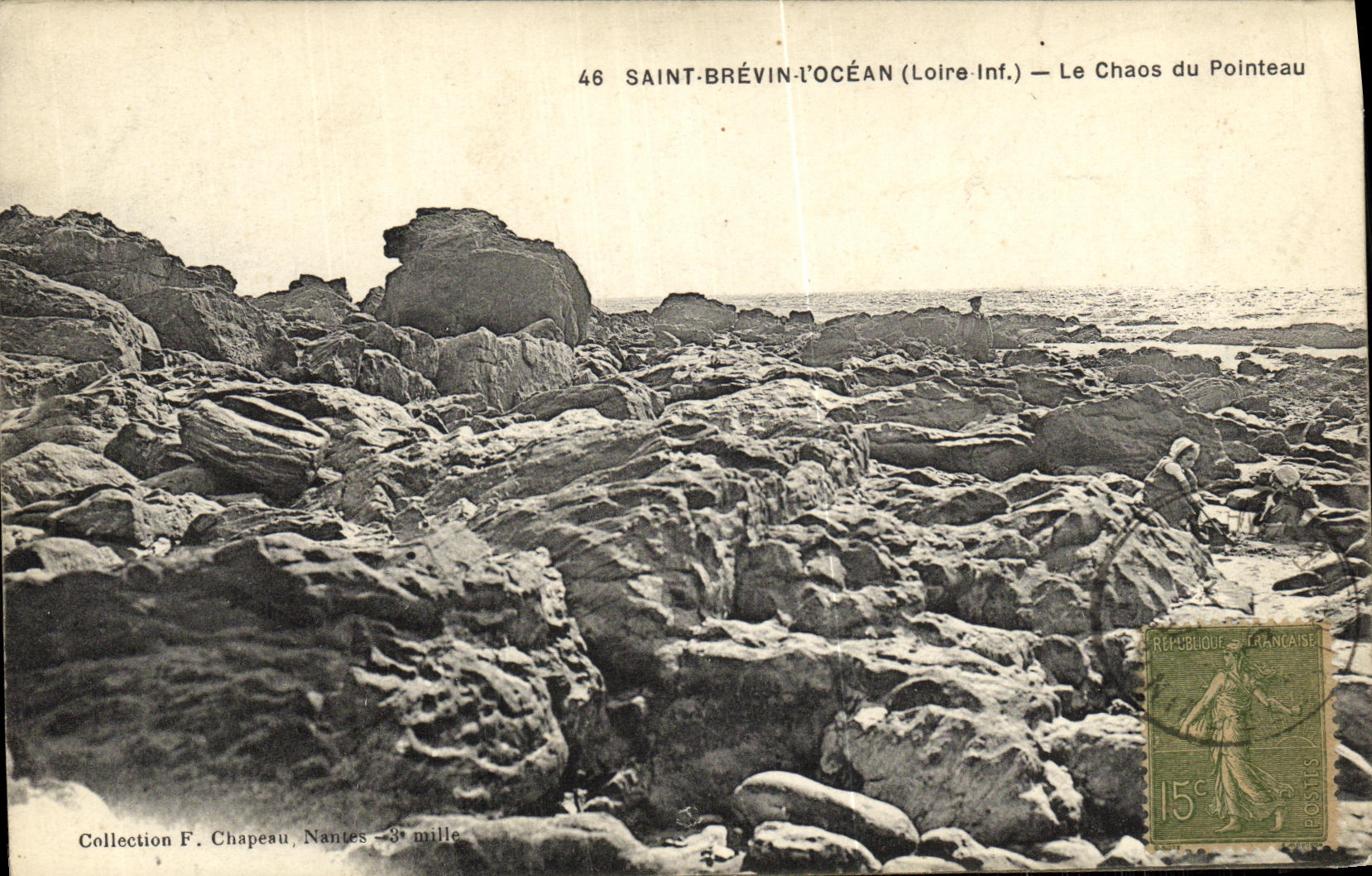 POSTAL Brevin santo L oceano de la VENDIMIA el caos del sacador