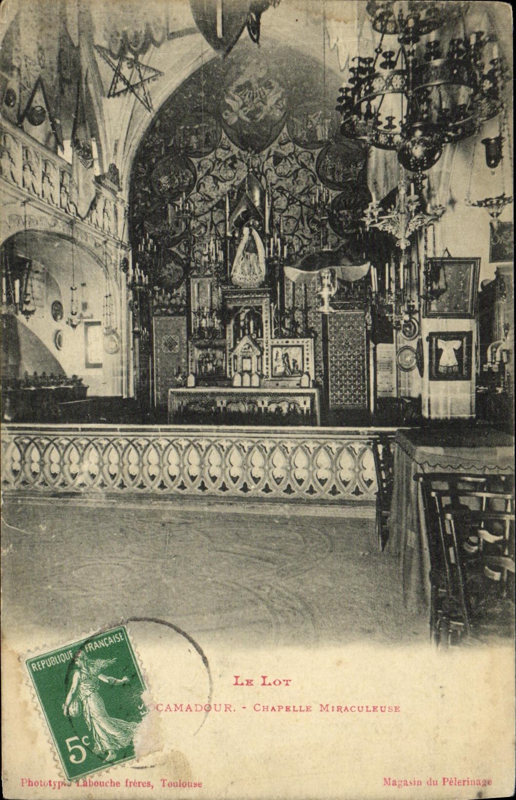 CPA Rocamadour Chapelle Miraculeuse