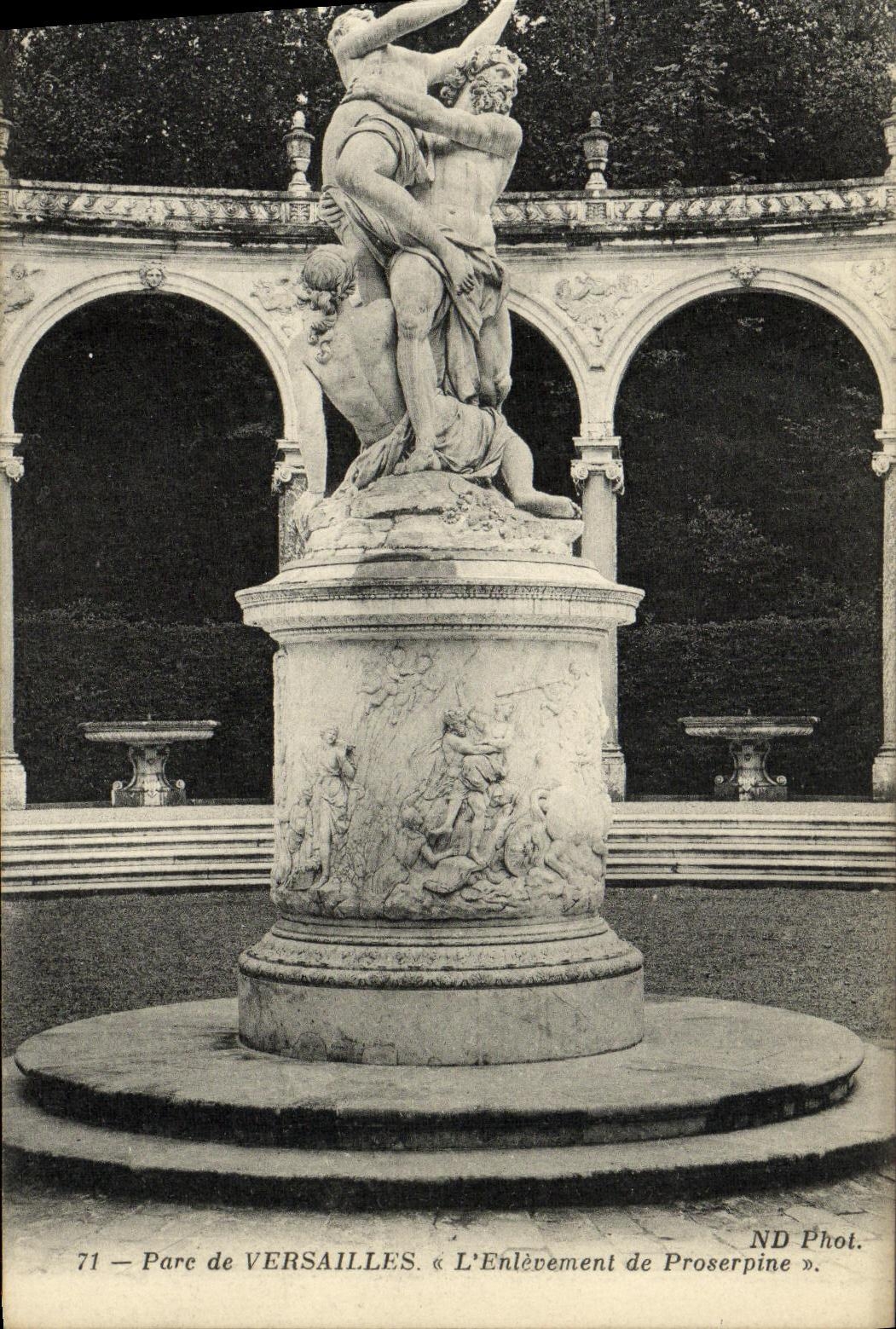 CPA Versailles Parc L Enterrement de Proserpine