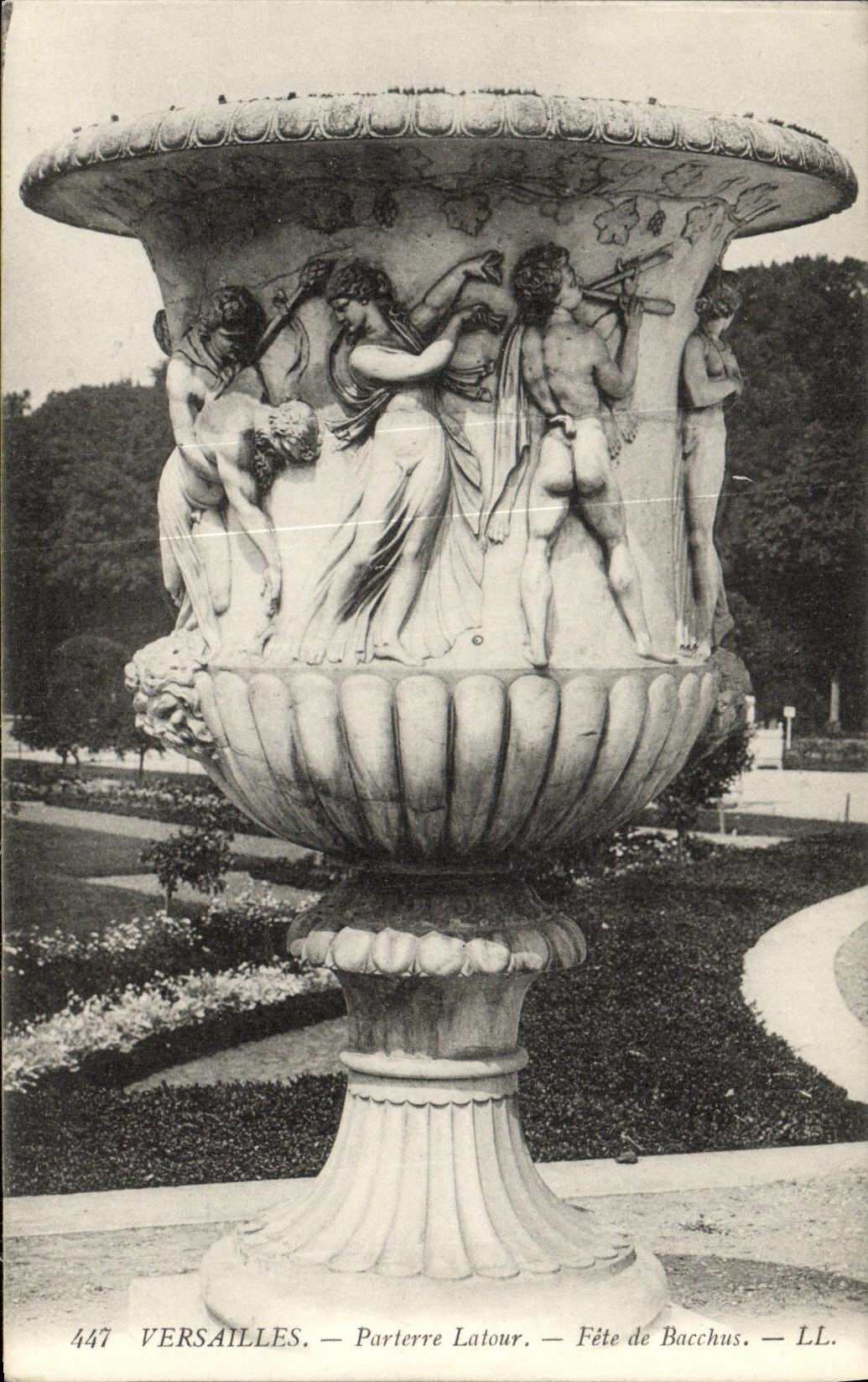 CPA Versailles Parterre Latour Fete de Bacchus