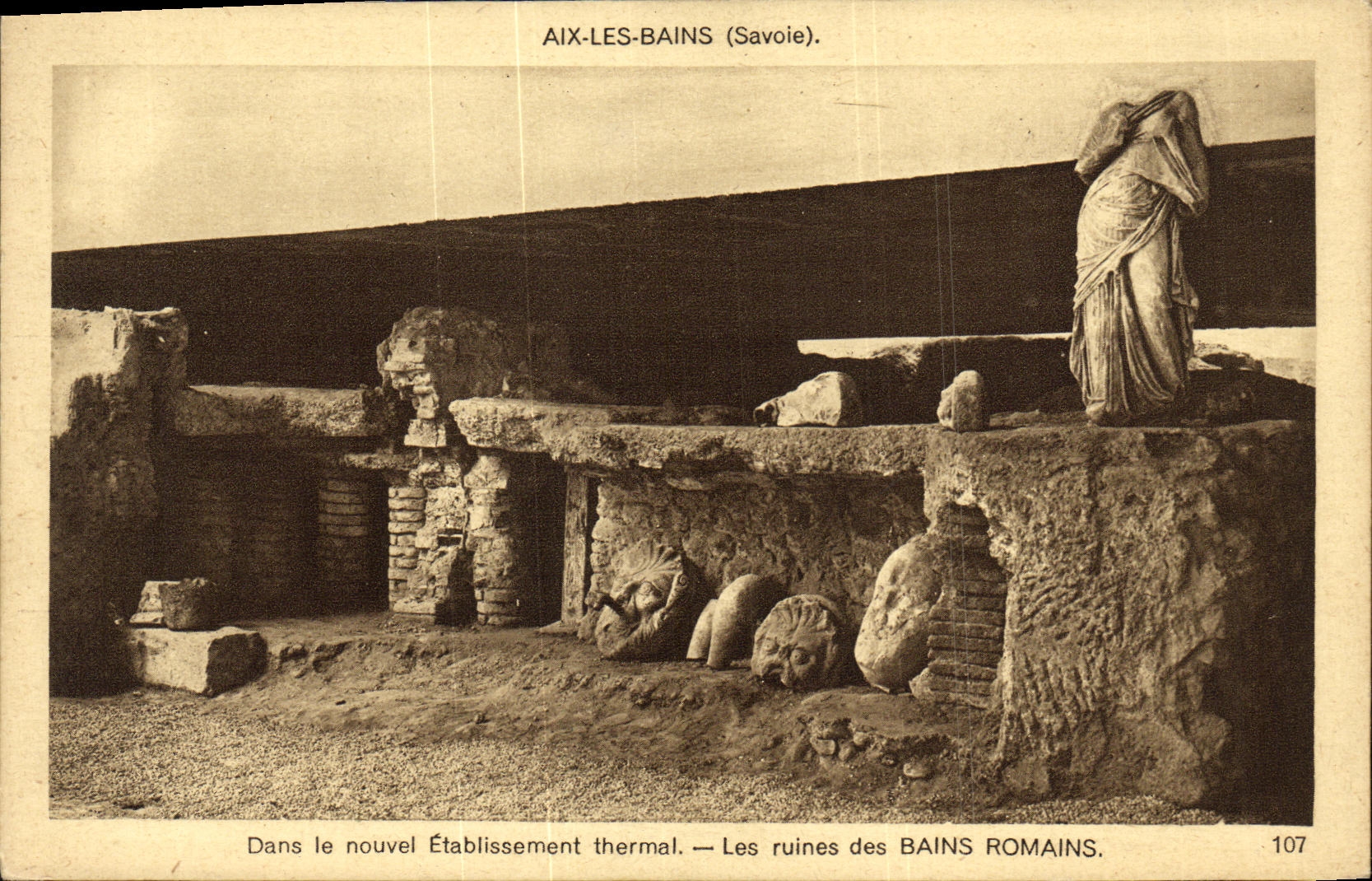 CPA Aix Les Bains Les ruines des bains romains