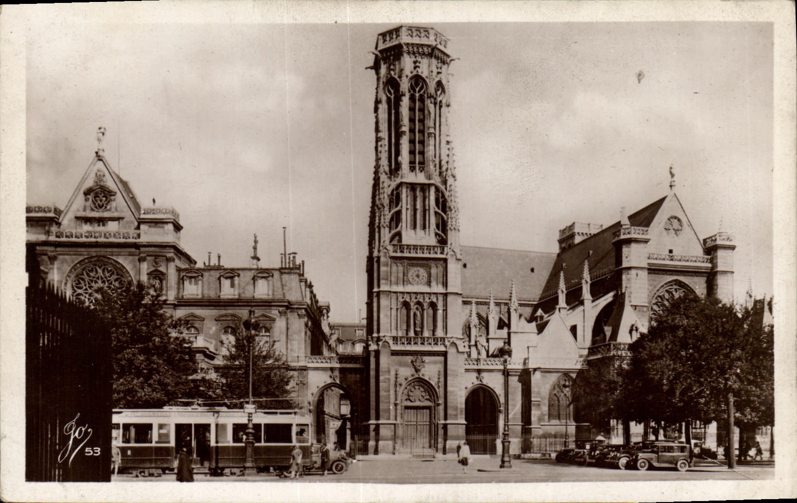 VINTAGE POSTCARD Paris L Church German St L Auxerre native