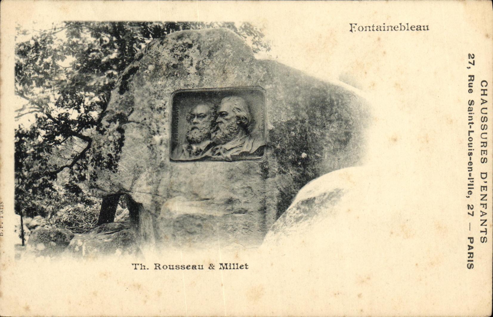 CPA Fontainebleau Rousseau et Millet