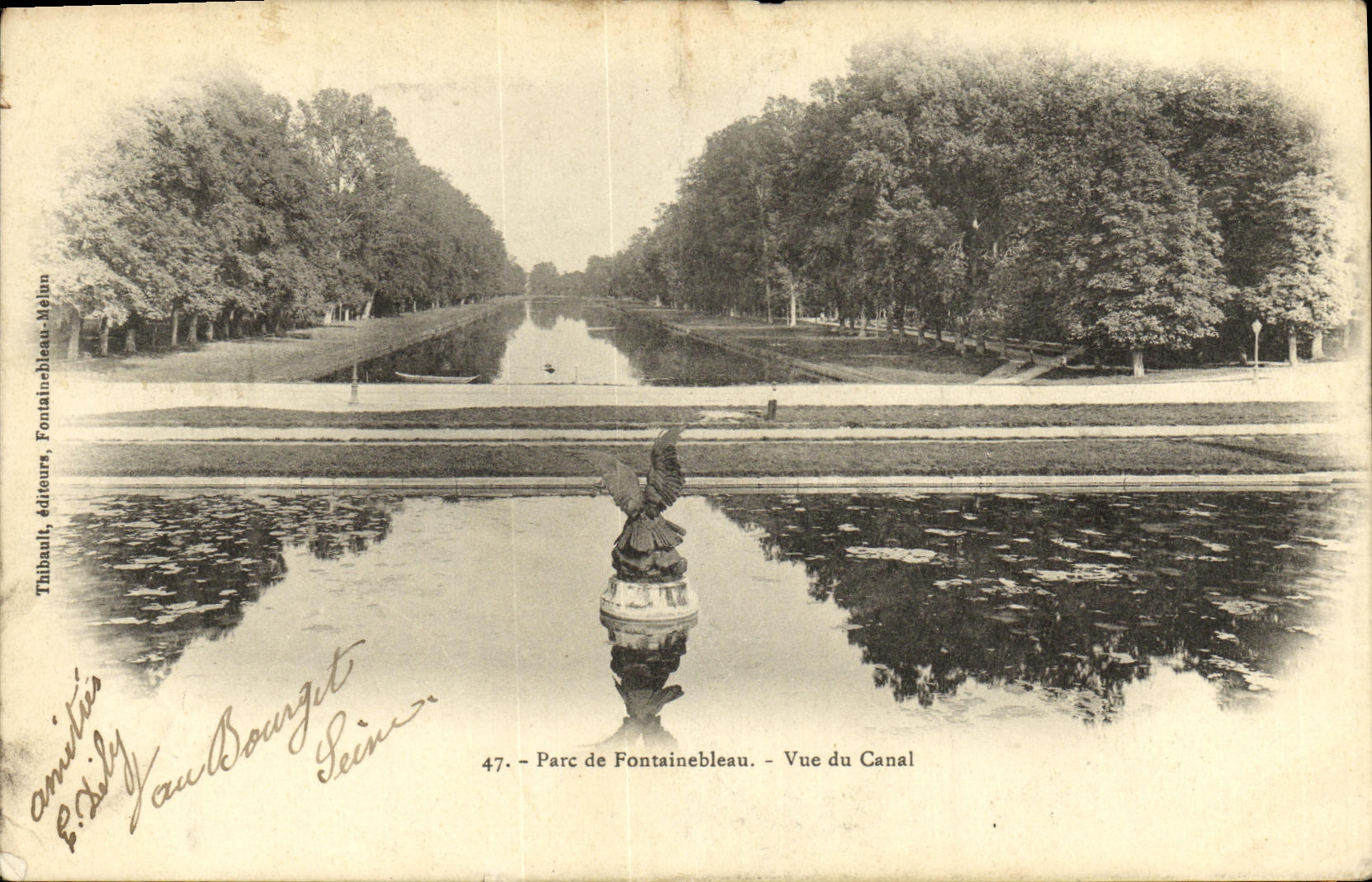 CPA Fontainebleau Vue du Canal