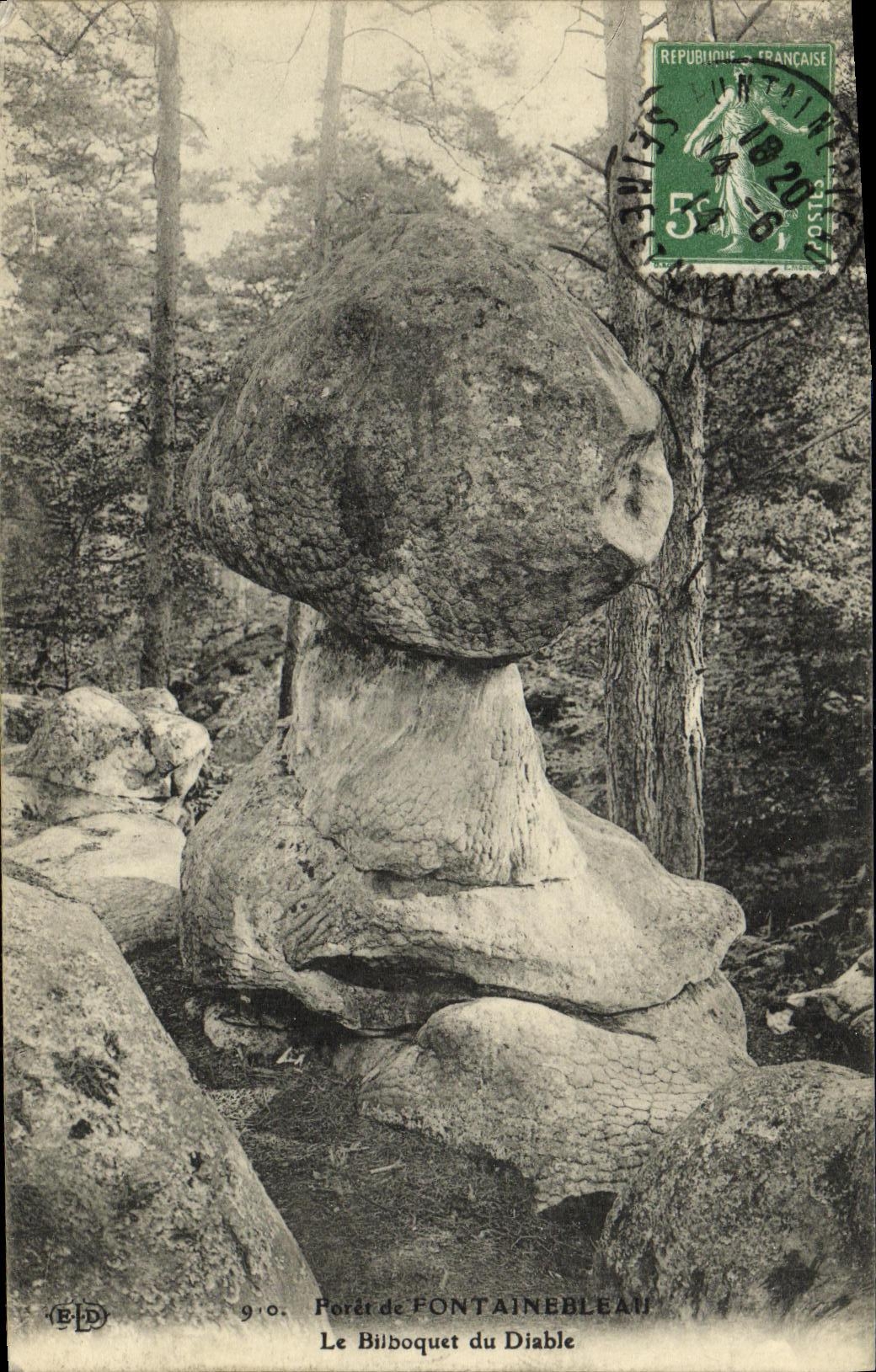 CPA Foret Fontainebleau Le bilboquet du diable