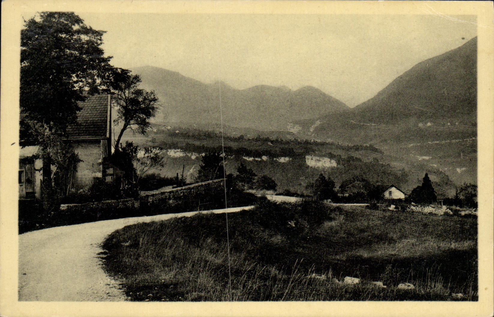 VINTAGE POSTCARD Chatillon de Michaille Road D Ardon and Plateau of Montanges