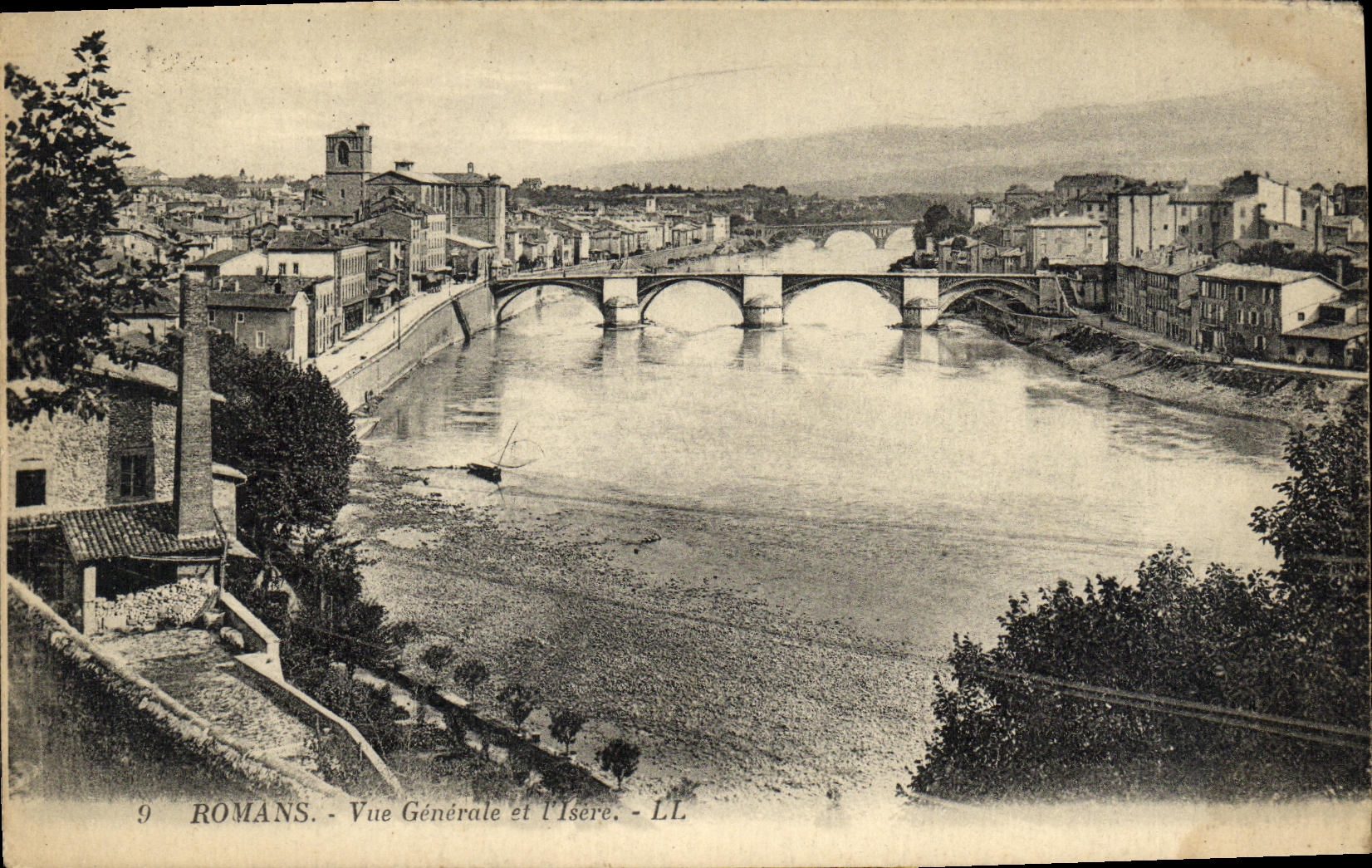 VINTAGE POSTCARD Romance View and L Isere