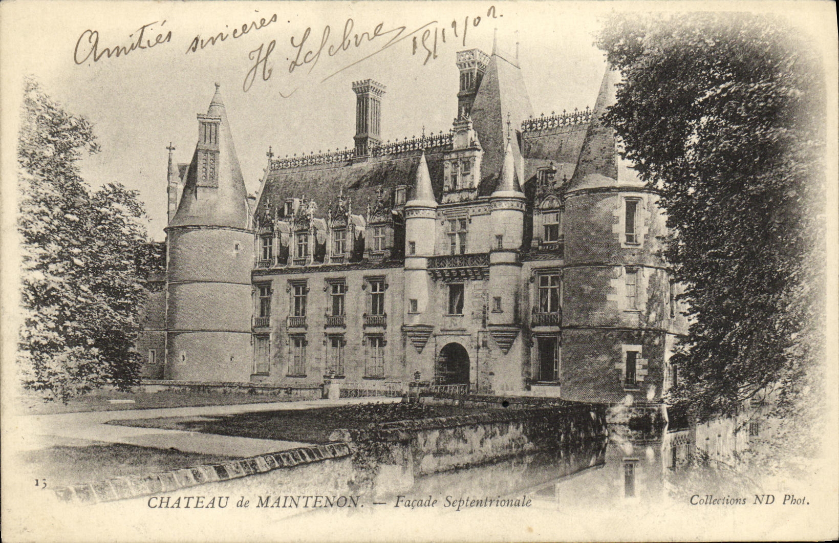 CPA Chateau de Maintenon Facade Septentrionale
