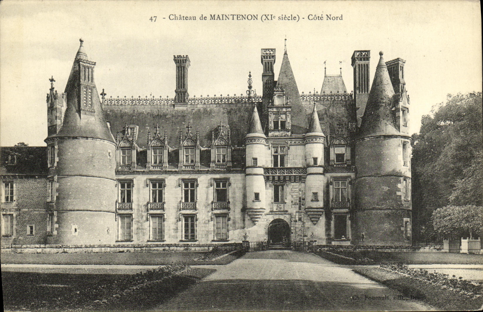 CPA Chateau de Maintenon Cote Nord