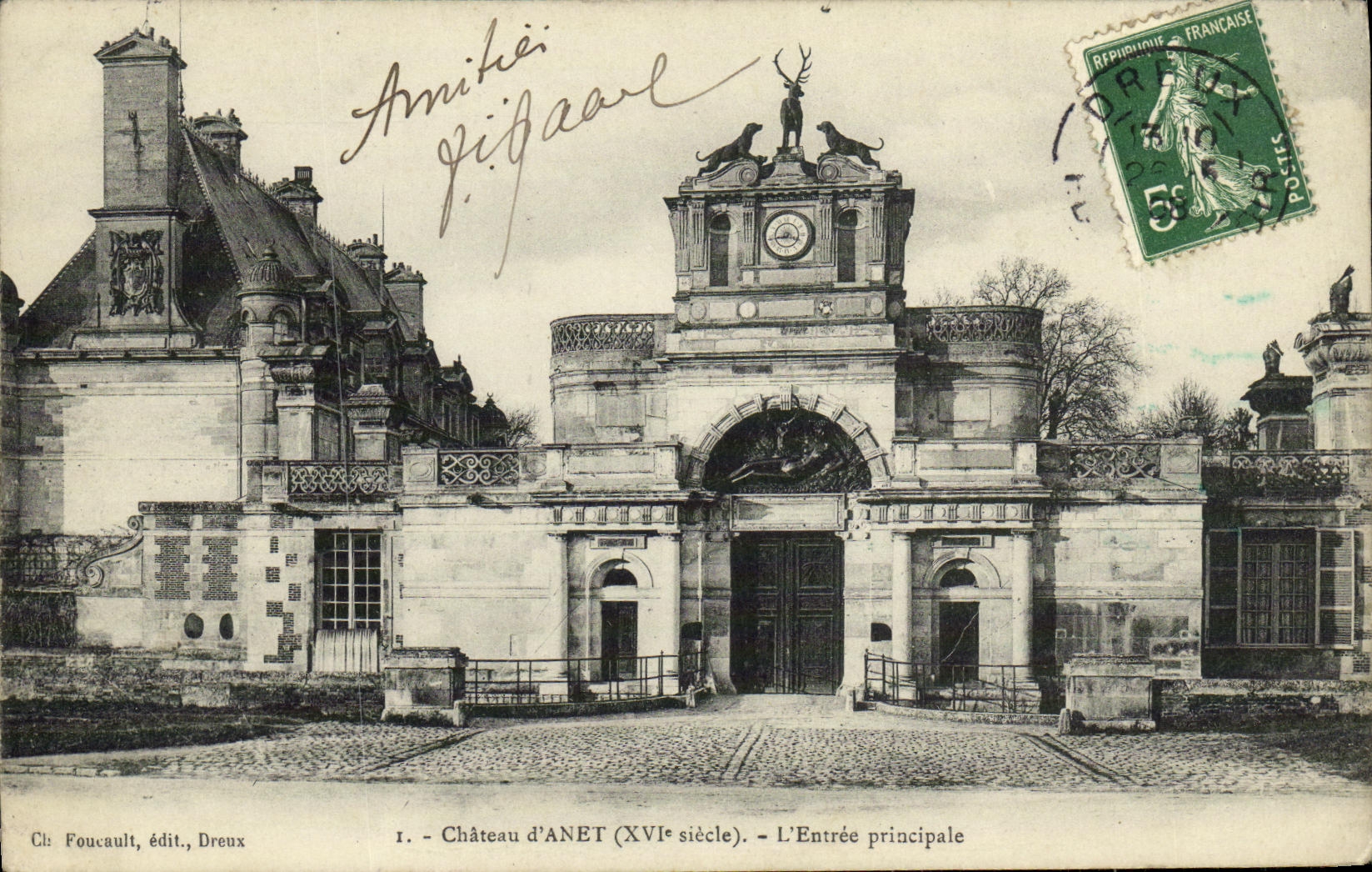 CPA Anet Chateau L entree principale
