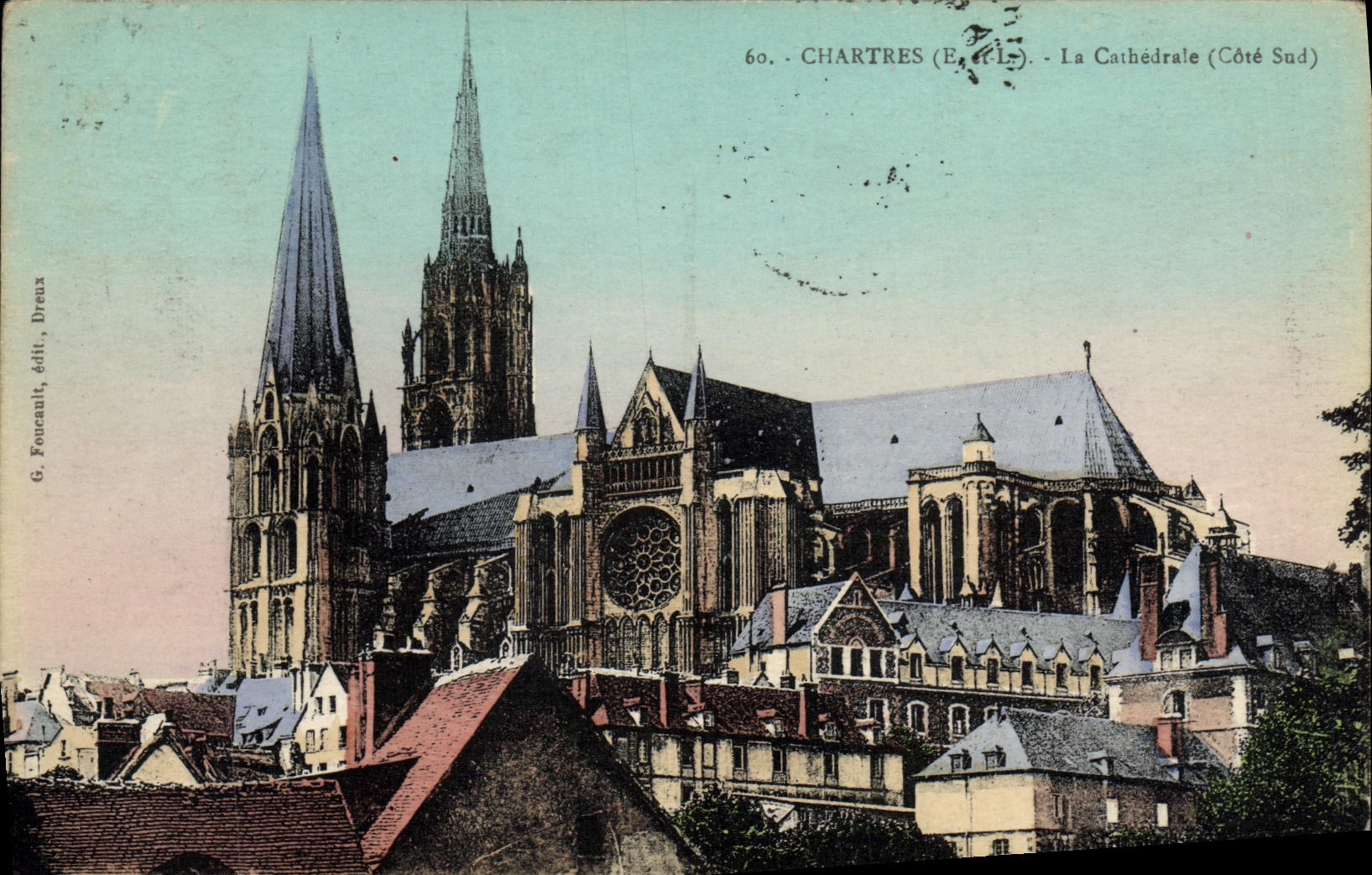 CPA Chartres La Cathedrale Cote Est