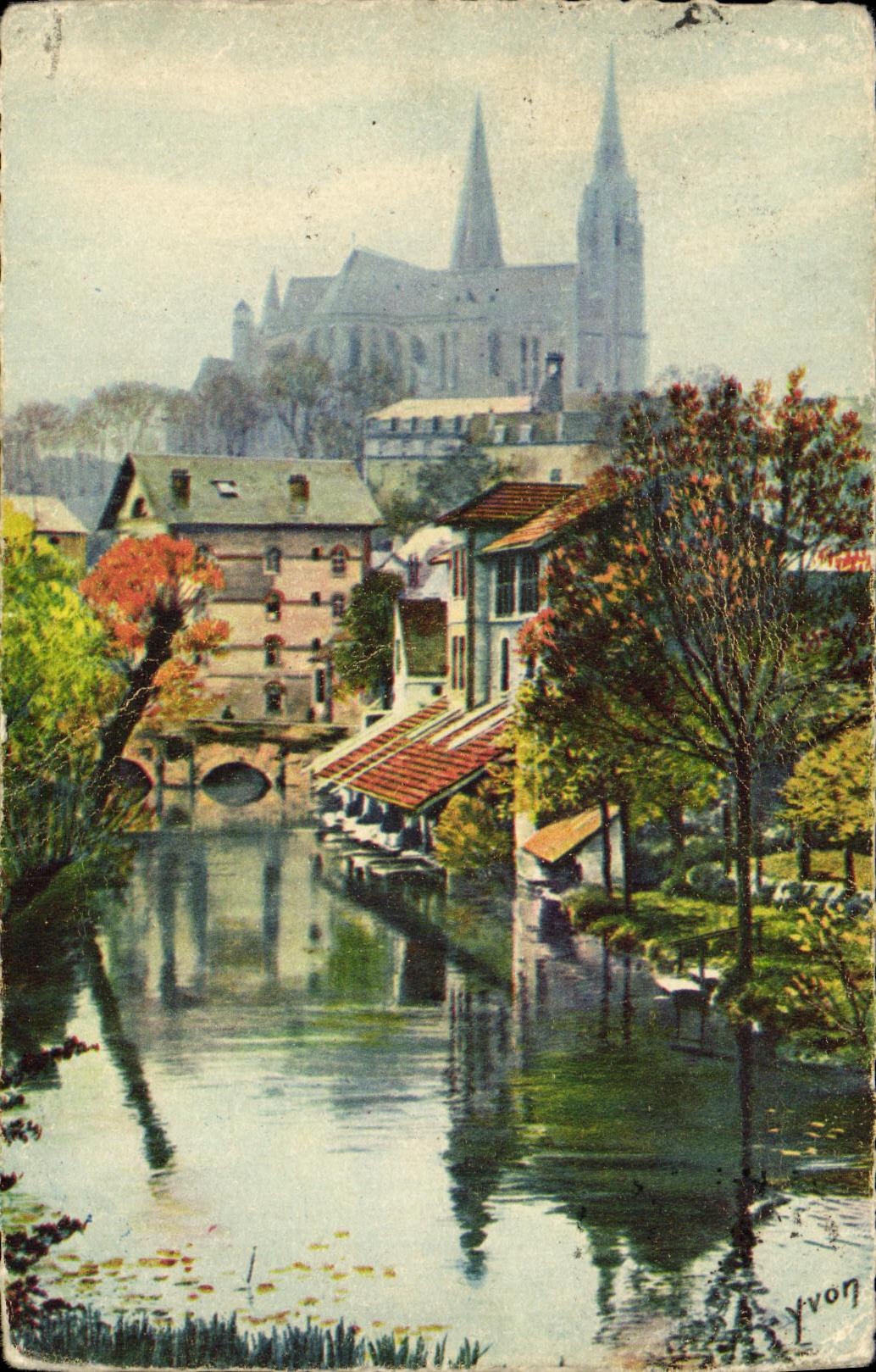 CPA Chartres Les bords de l Eure 