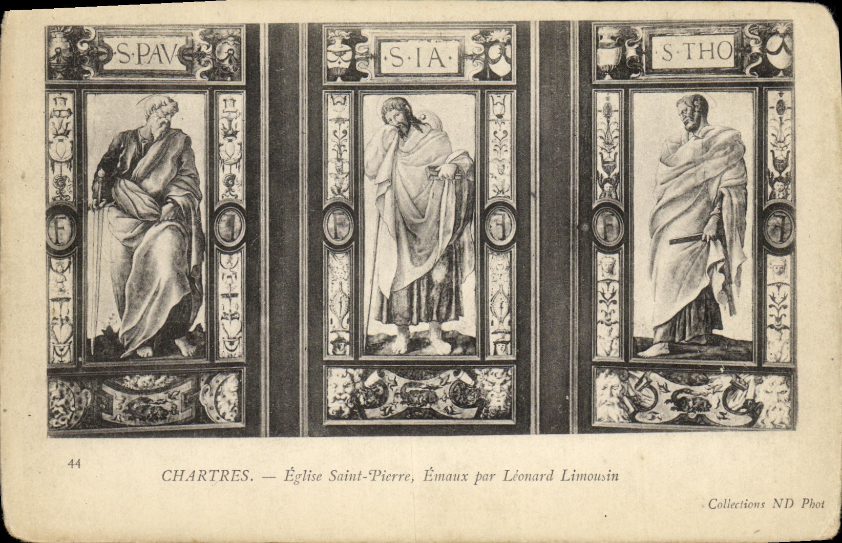 CPA Chartres Eglise Saint Pierre Emaux Par Leonard Limousin