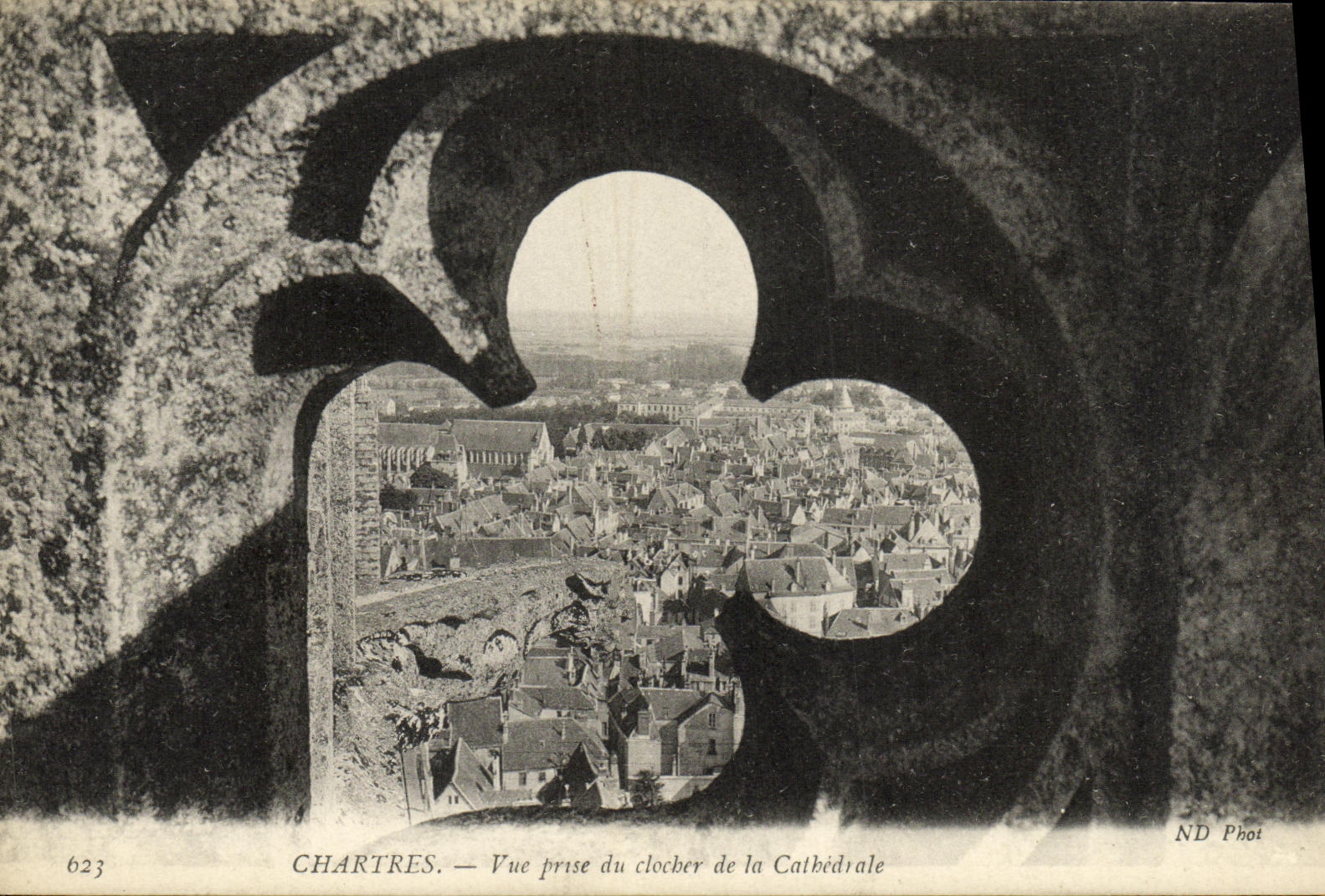 CPA Chartres Vue Prise du Clocher de la Cathedrale