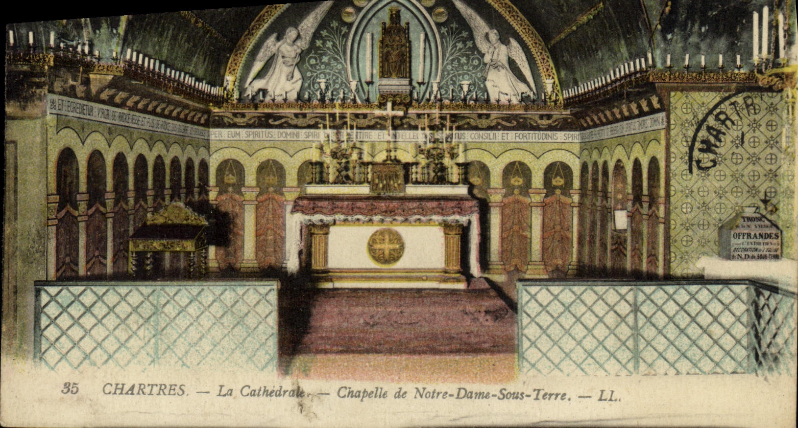 CPA Chartres La Cathedrale Chapelle de Notre Dame sous Terre