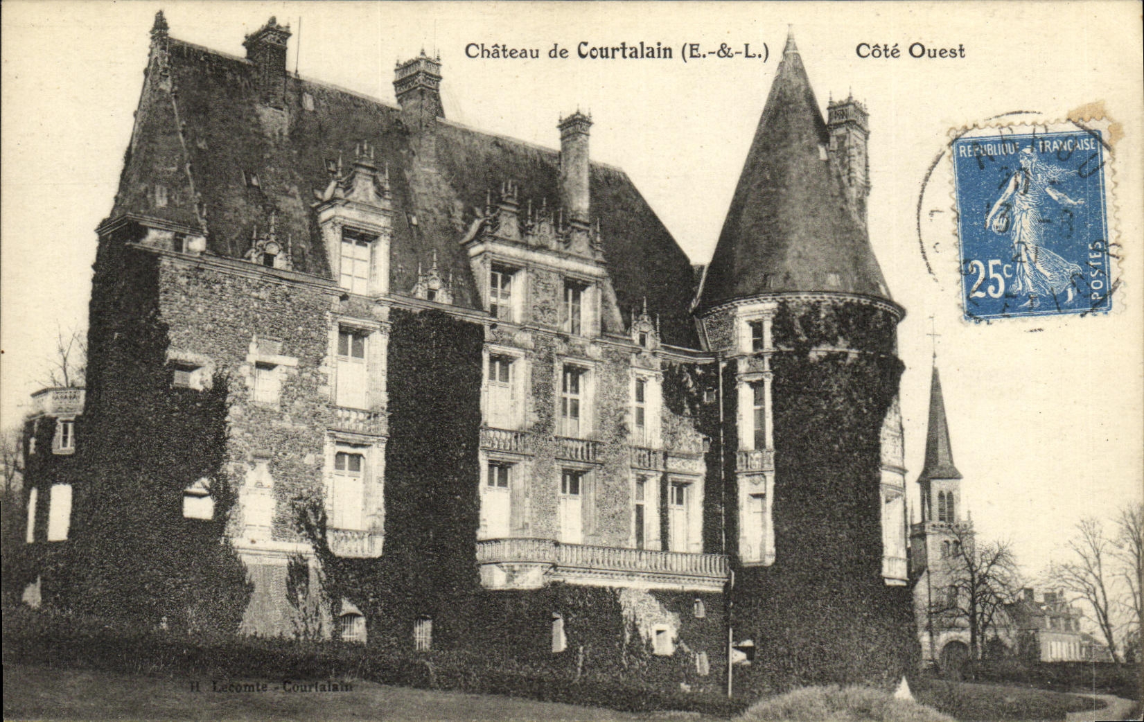 CPA Chateau de Courtalain Cote Ouest