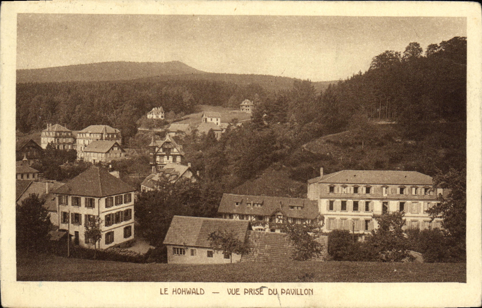 VINTAGE POSTCARD Hohwald Seen from of the House
