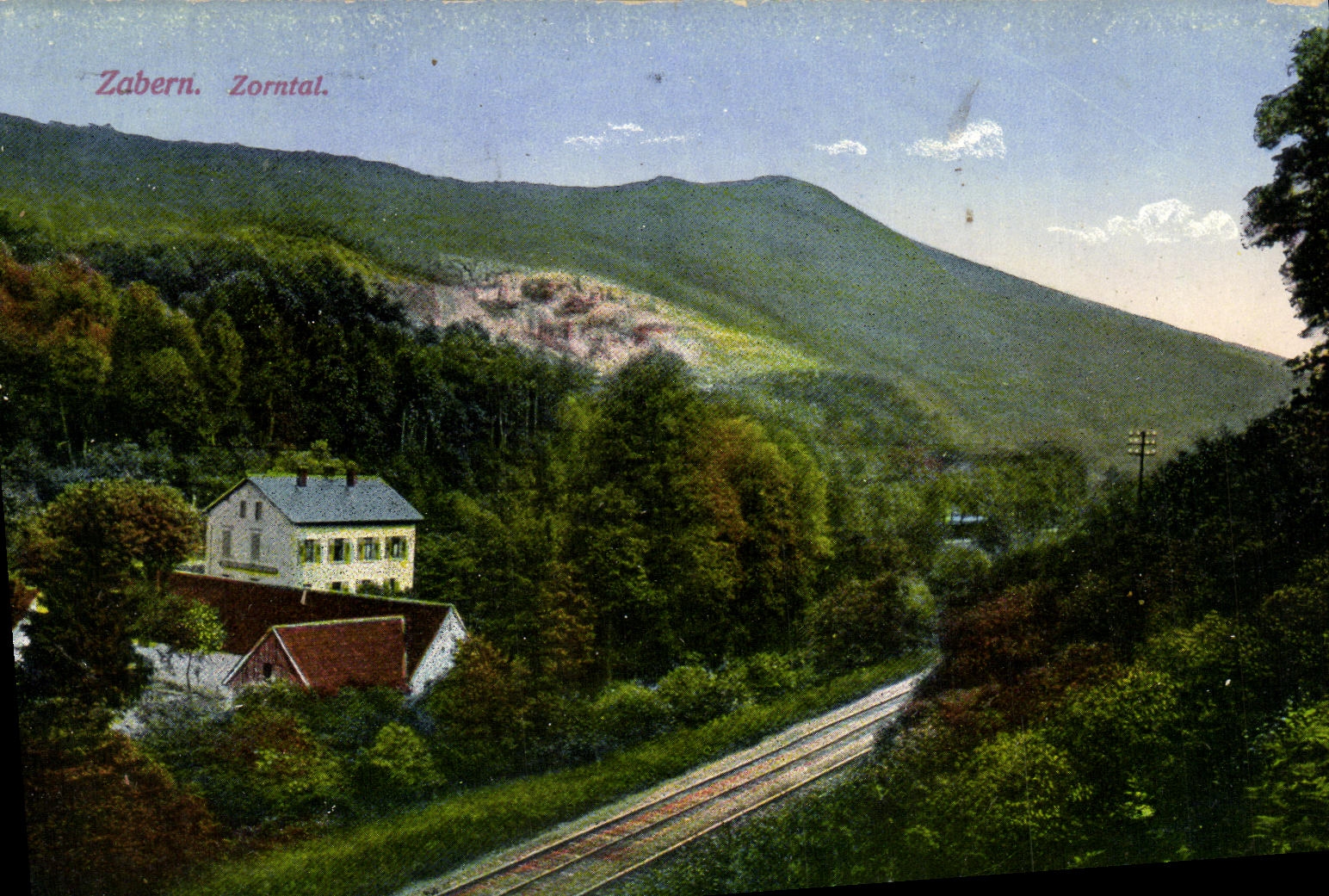 VINTAGE POSTCARD Zabern Zorntal