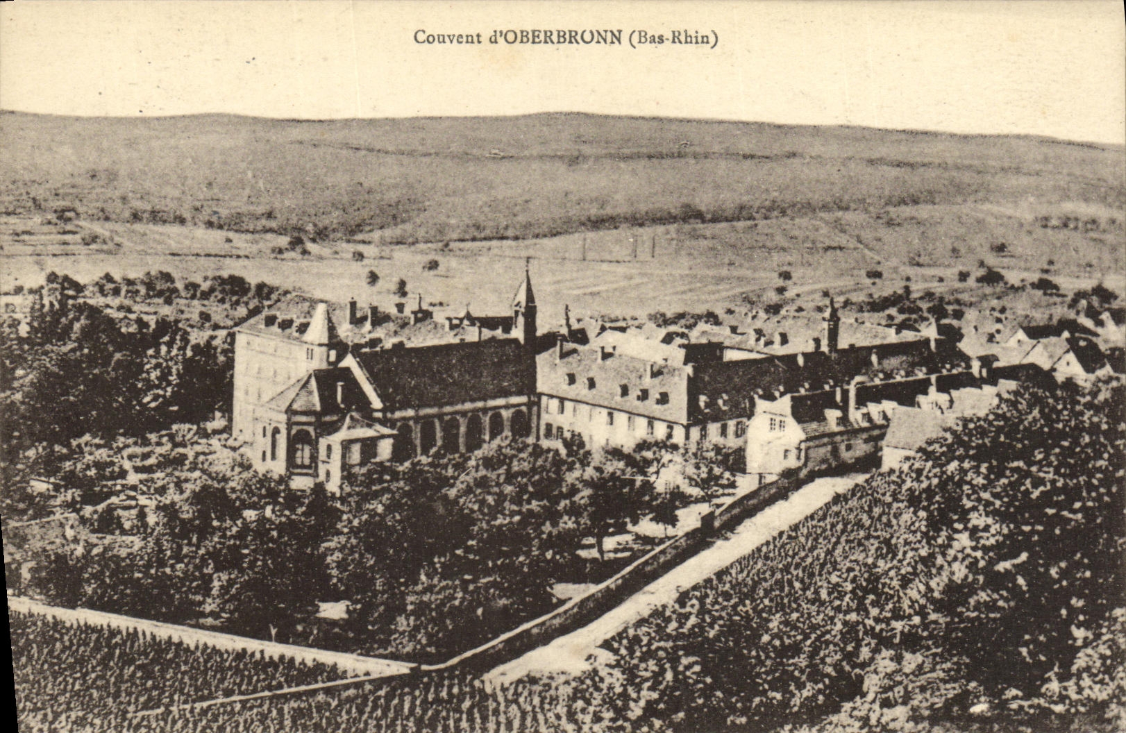 VINTAGE POSTCARD Convent D Oberbronn